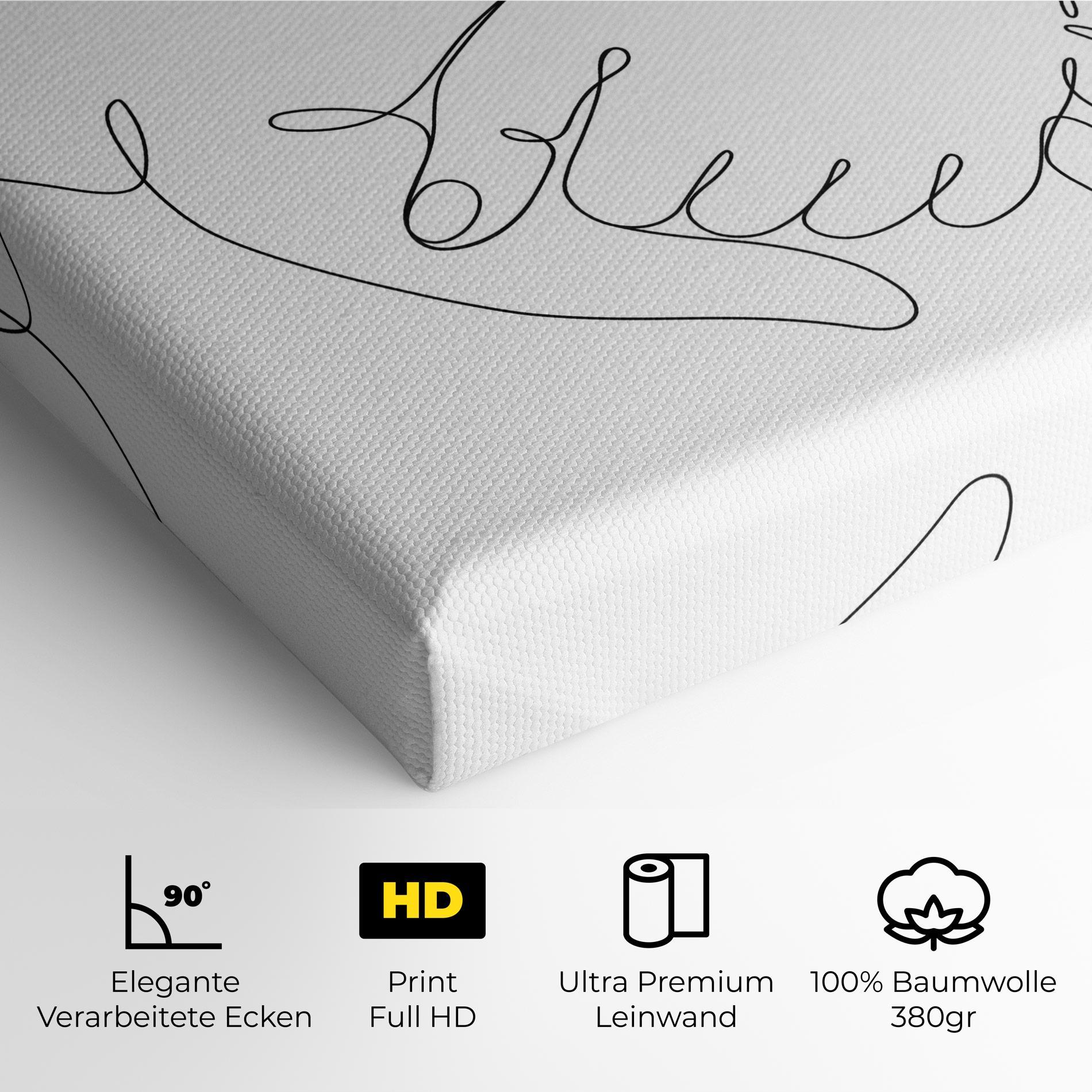 Leinwandbild Minimalistic Hands mockup 4