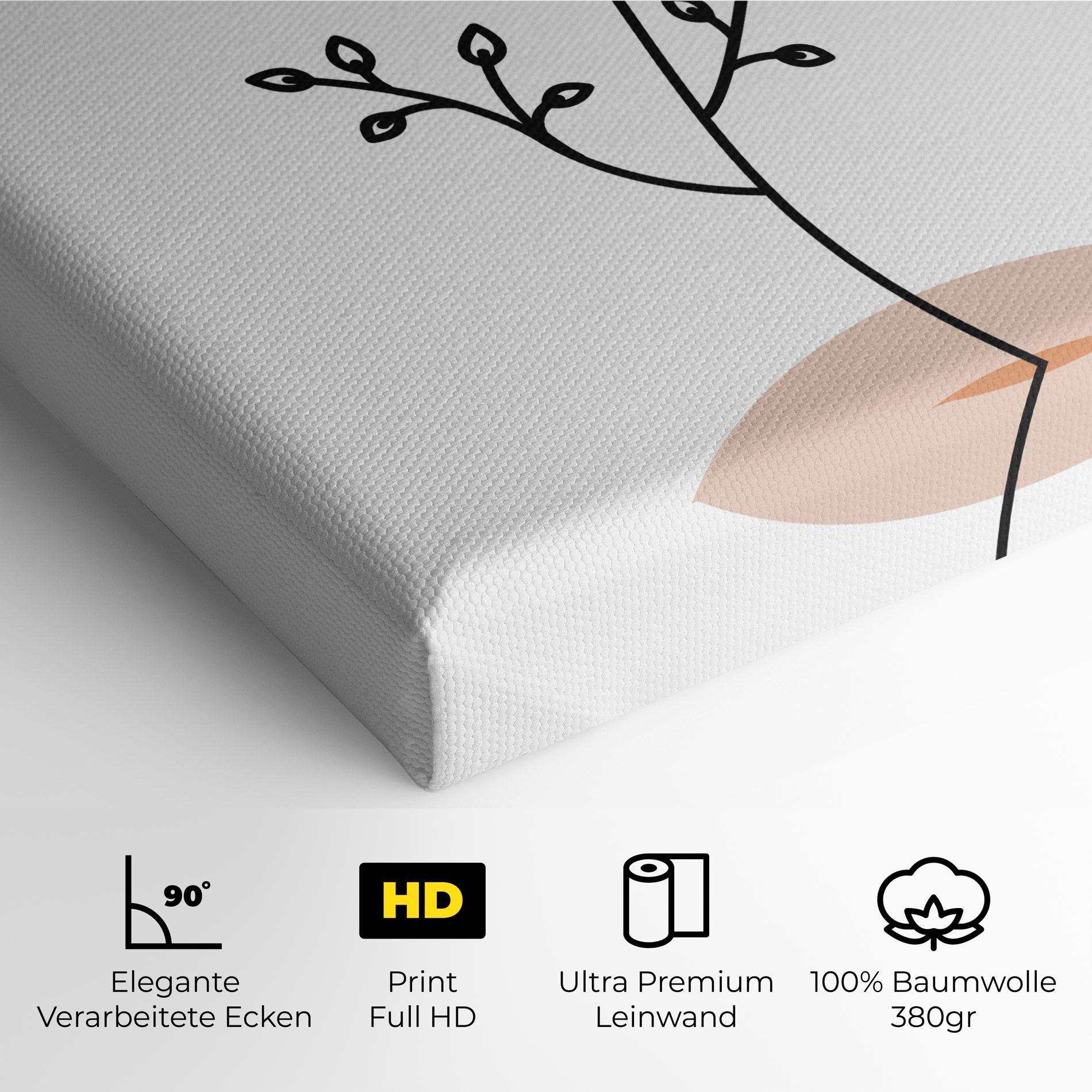 Leinwandbild Plant Orange Circle mockup 4