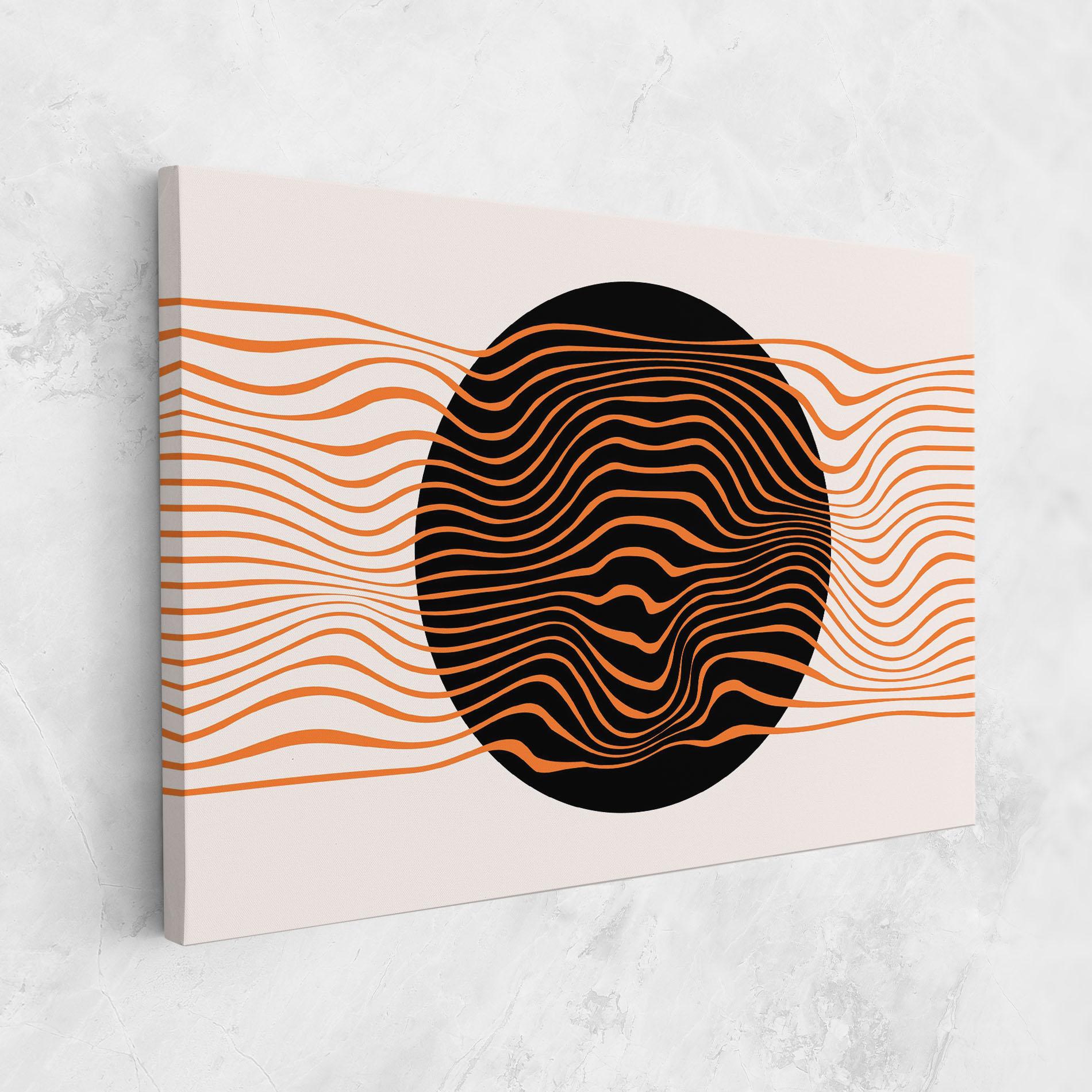 Leinwandbild Black Circle mockup 1