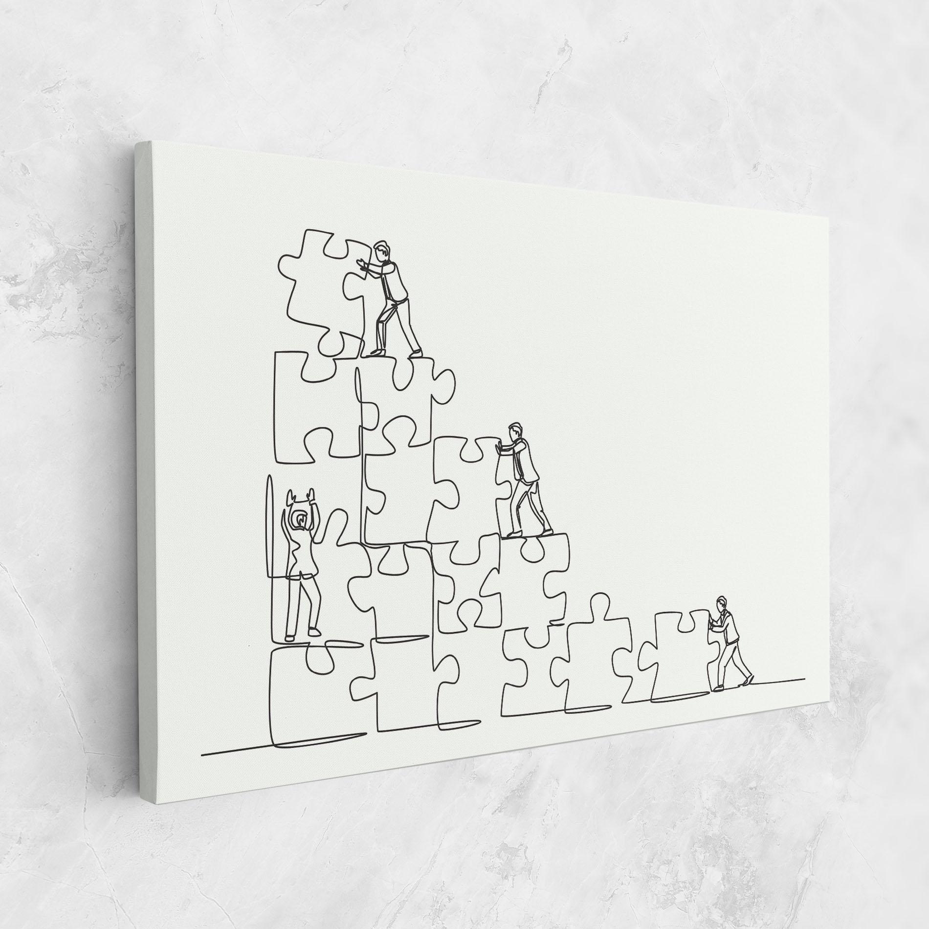 Leinwandbild Businessman Up mockup 1