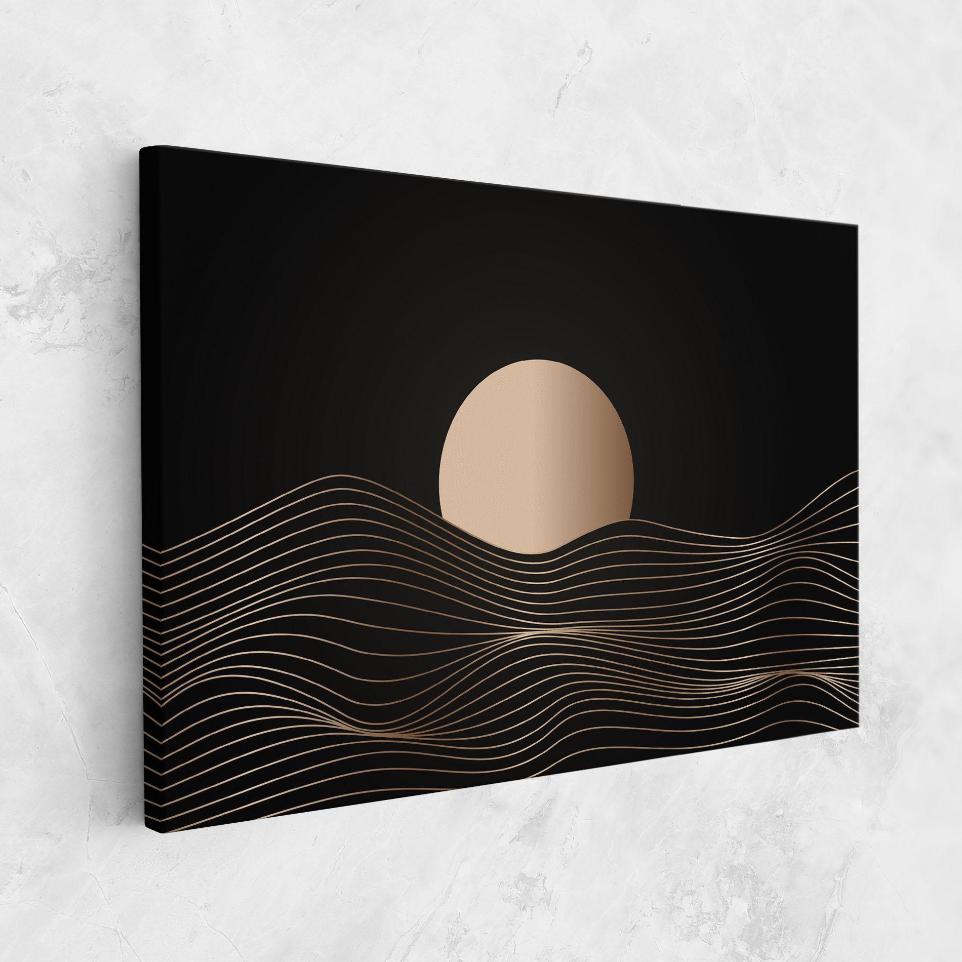 Leinwandbild Cream Moon mockup 1