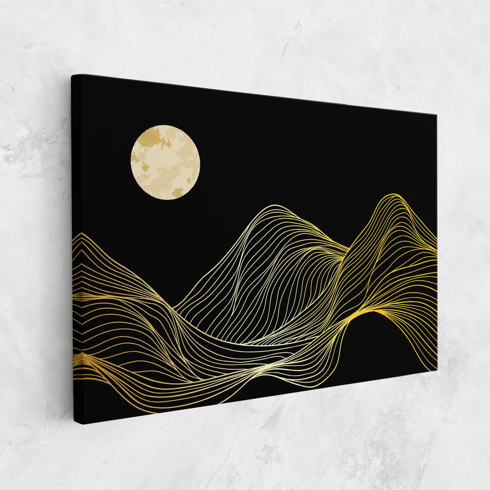 Leinwandbild Gold Moon mockup 1