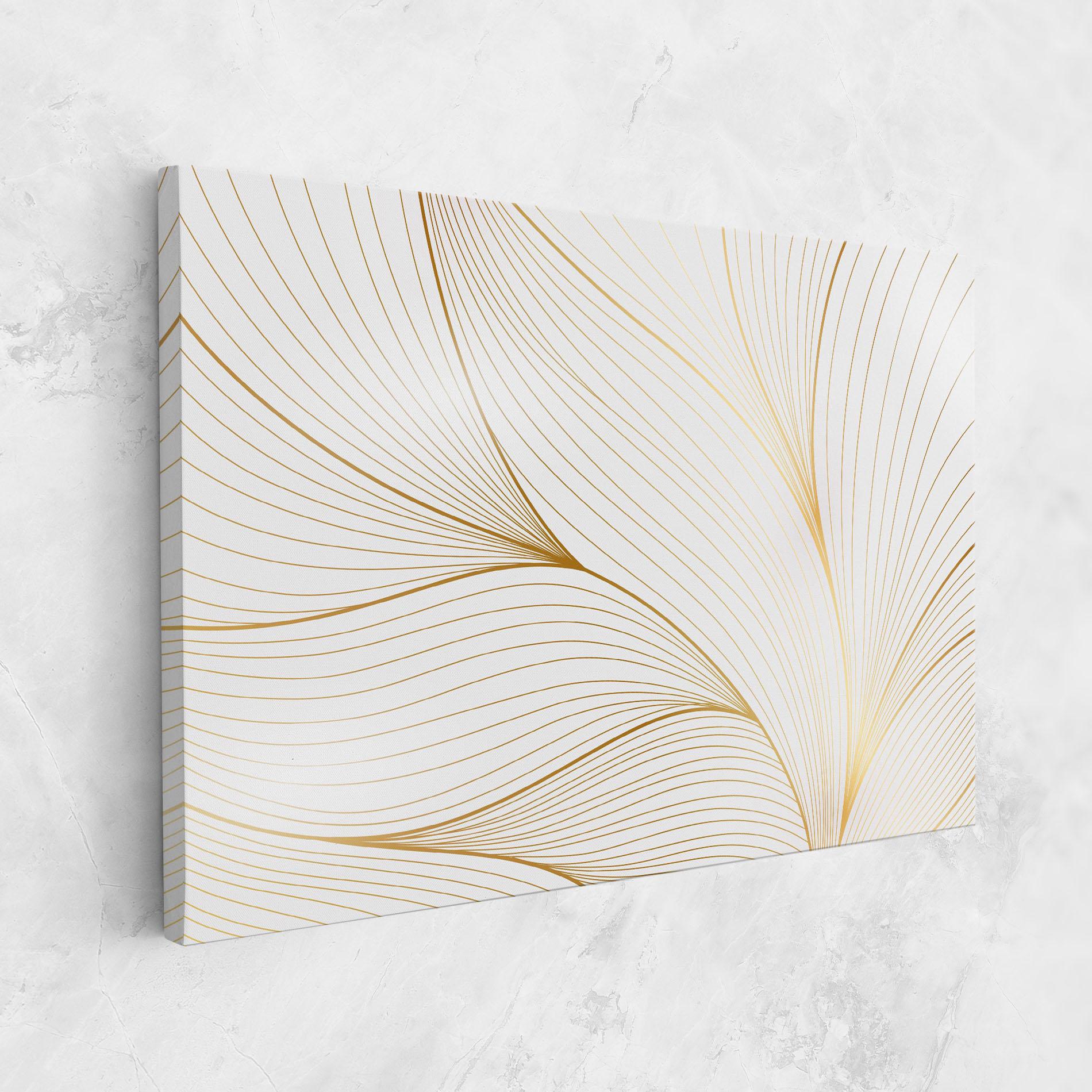 Leinwandbild Gold Wave mockup 1