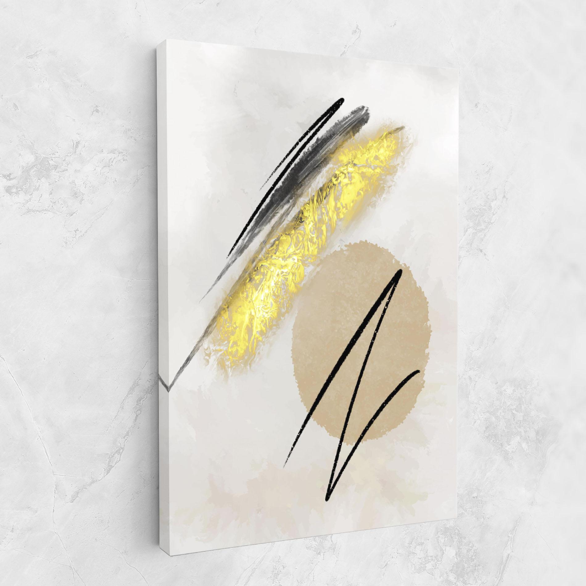 Leinwandbild Gold Brush mockup 1