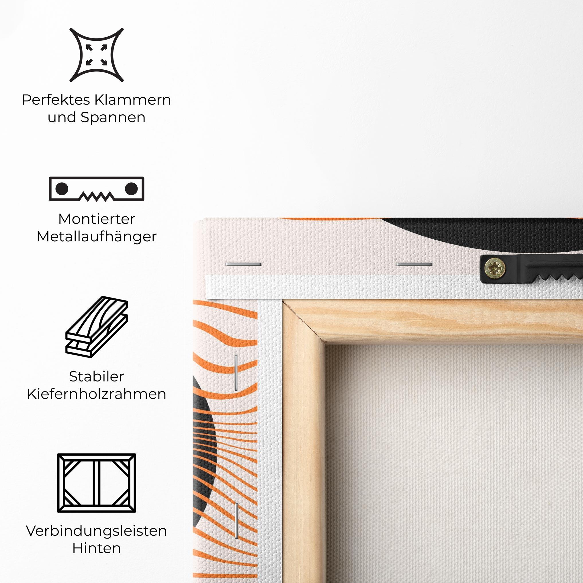 Leinwandbild Black Circle mockup 5