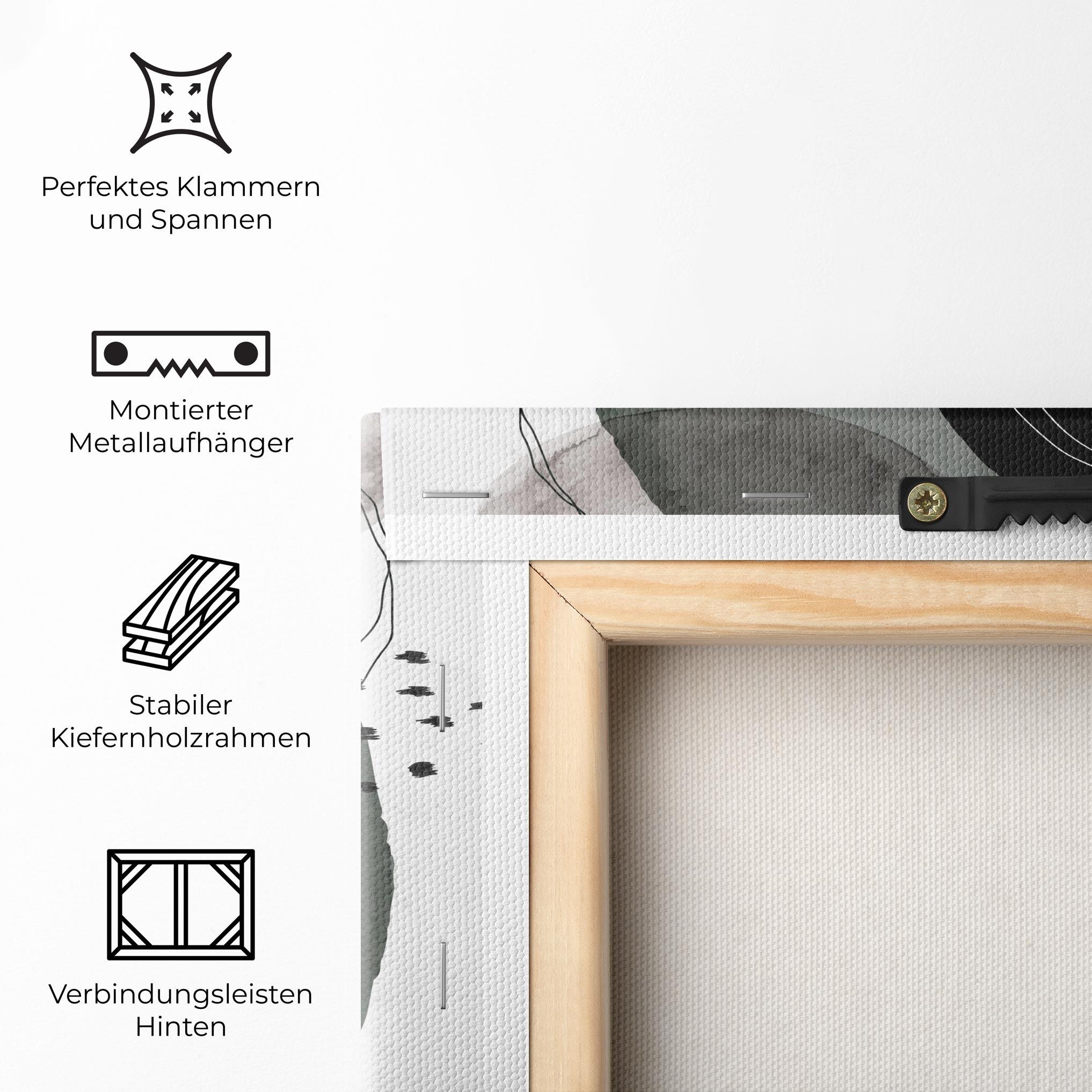 Leinwandbild Green Watercolor mockup 5