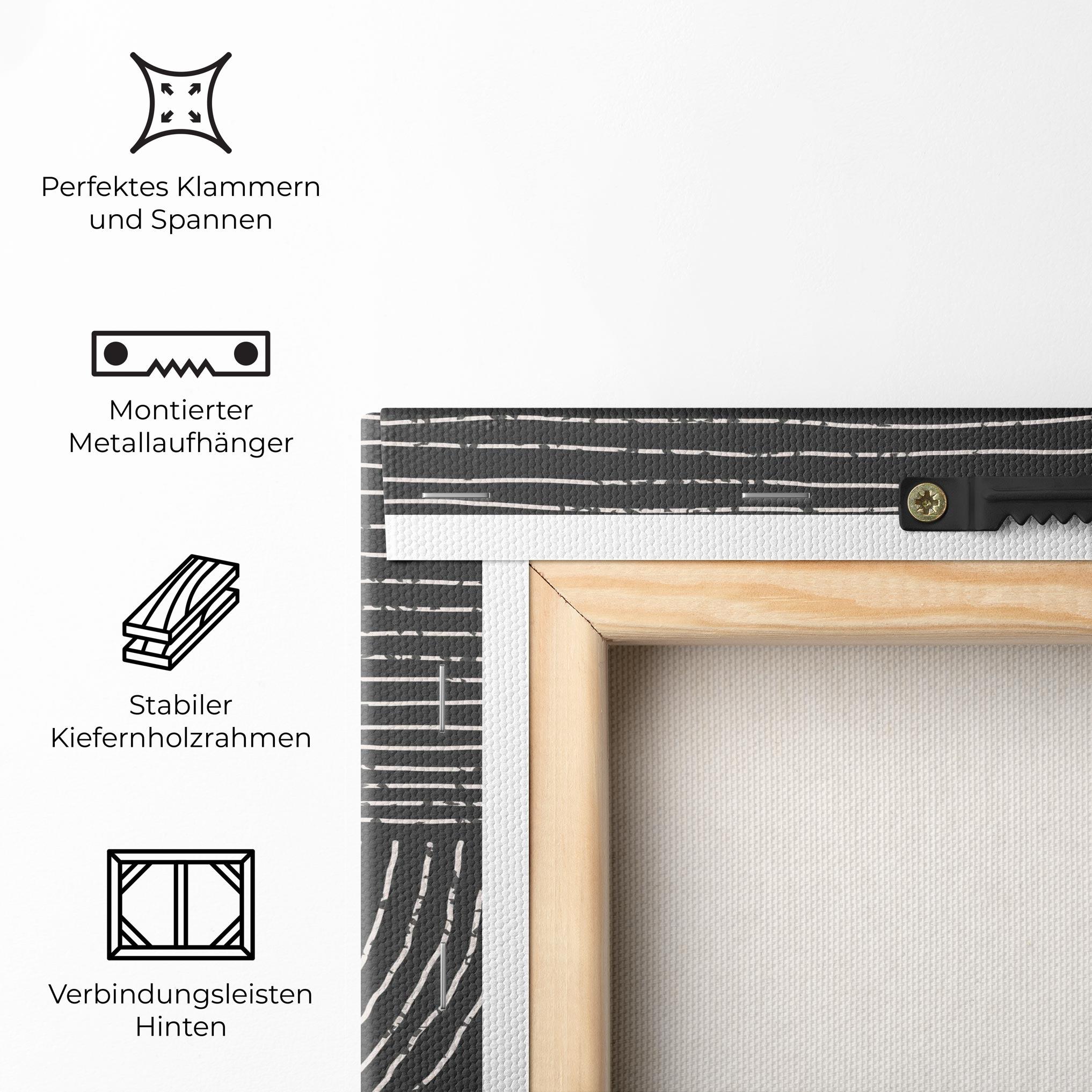 Leinwandbild Minimalist Circle mockup 5