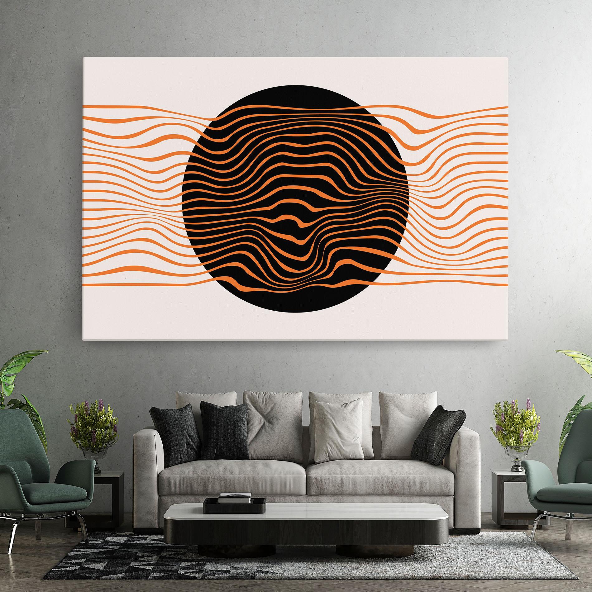 Leinwandbild Black Circle mockup 7