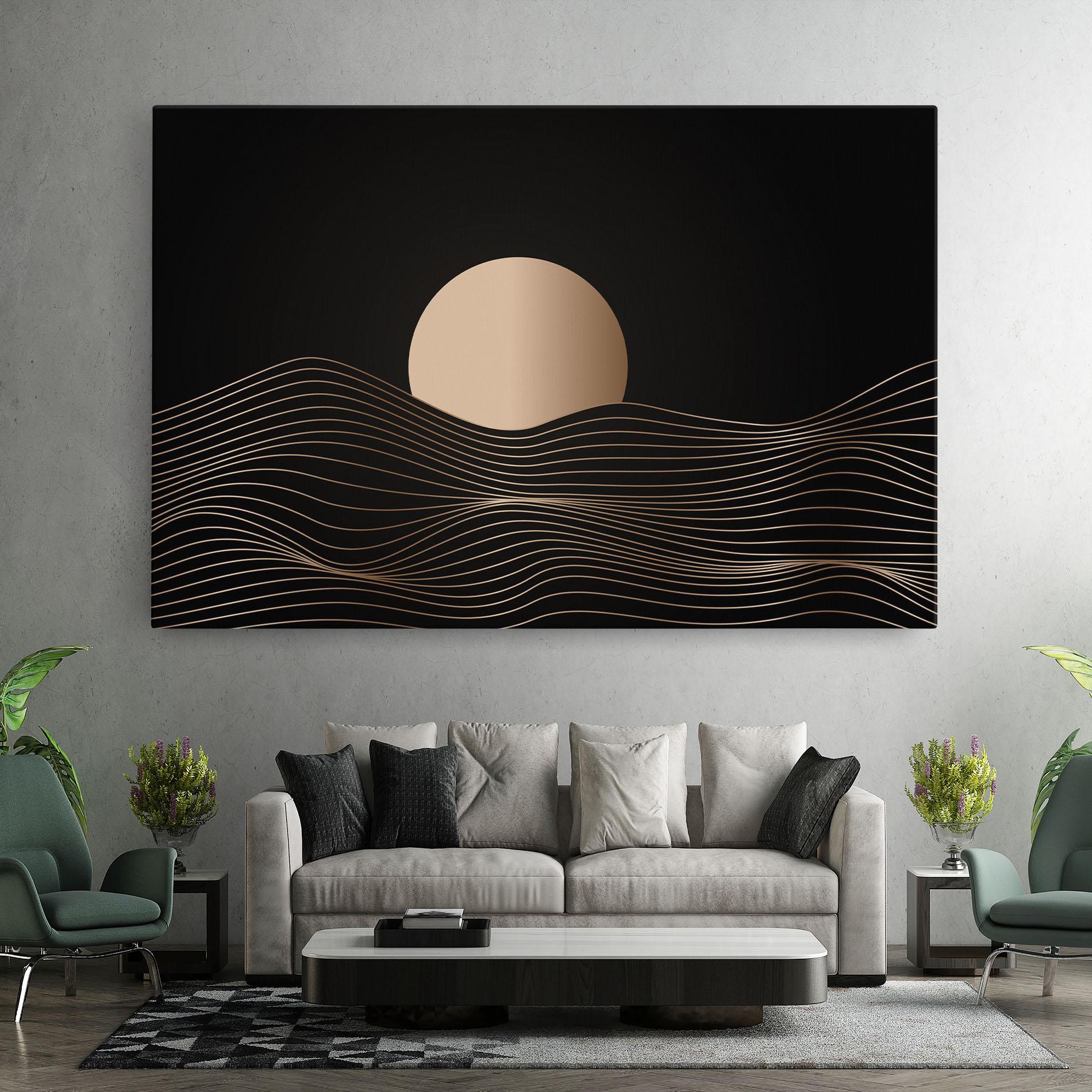 Leinwandbild Cream Moon mockup 7