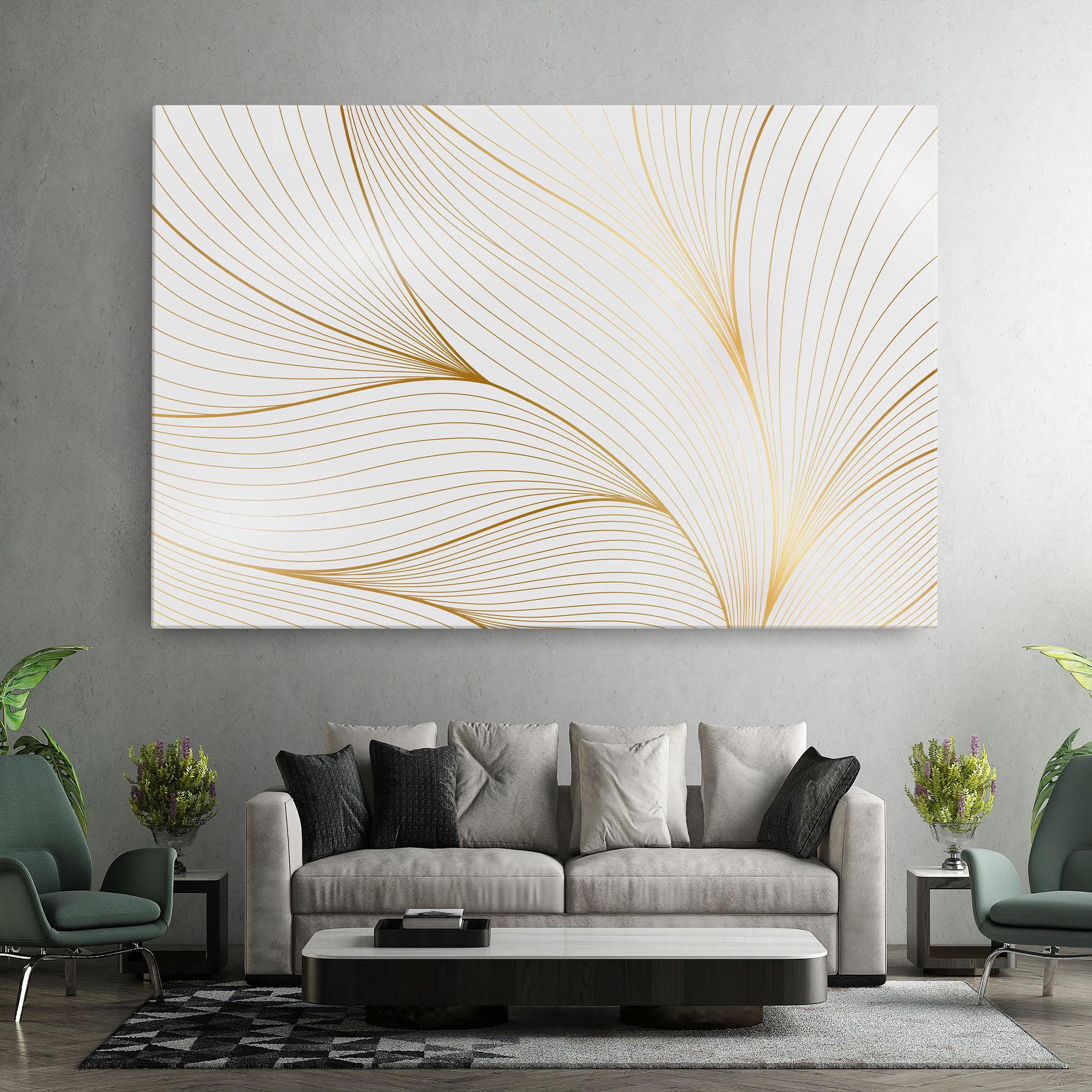 Leinwandbild Gold Wave mockup 7
