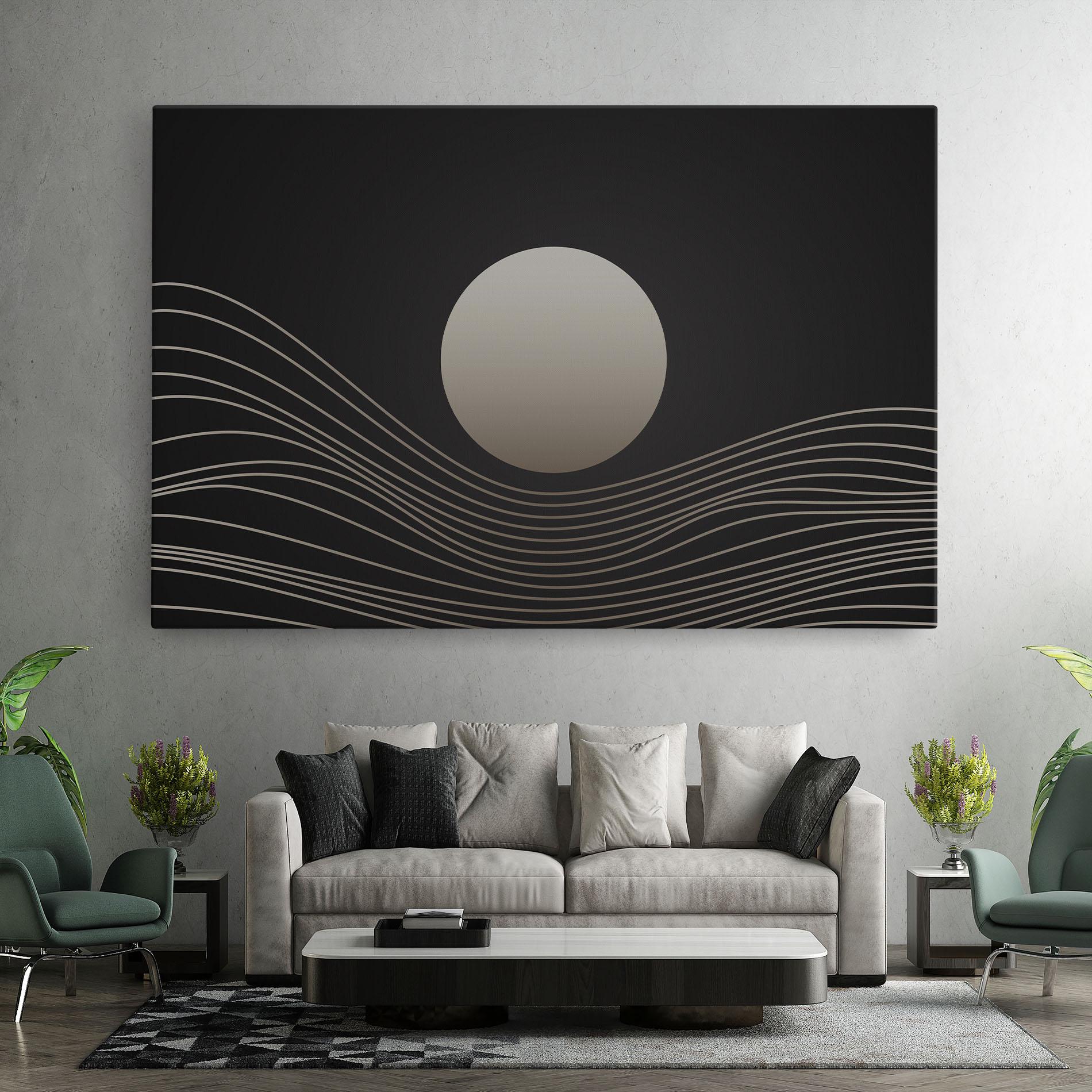 Leinwandbild Grey Moon mockup 7