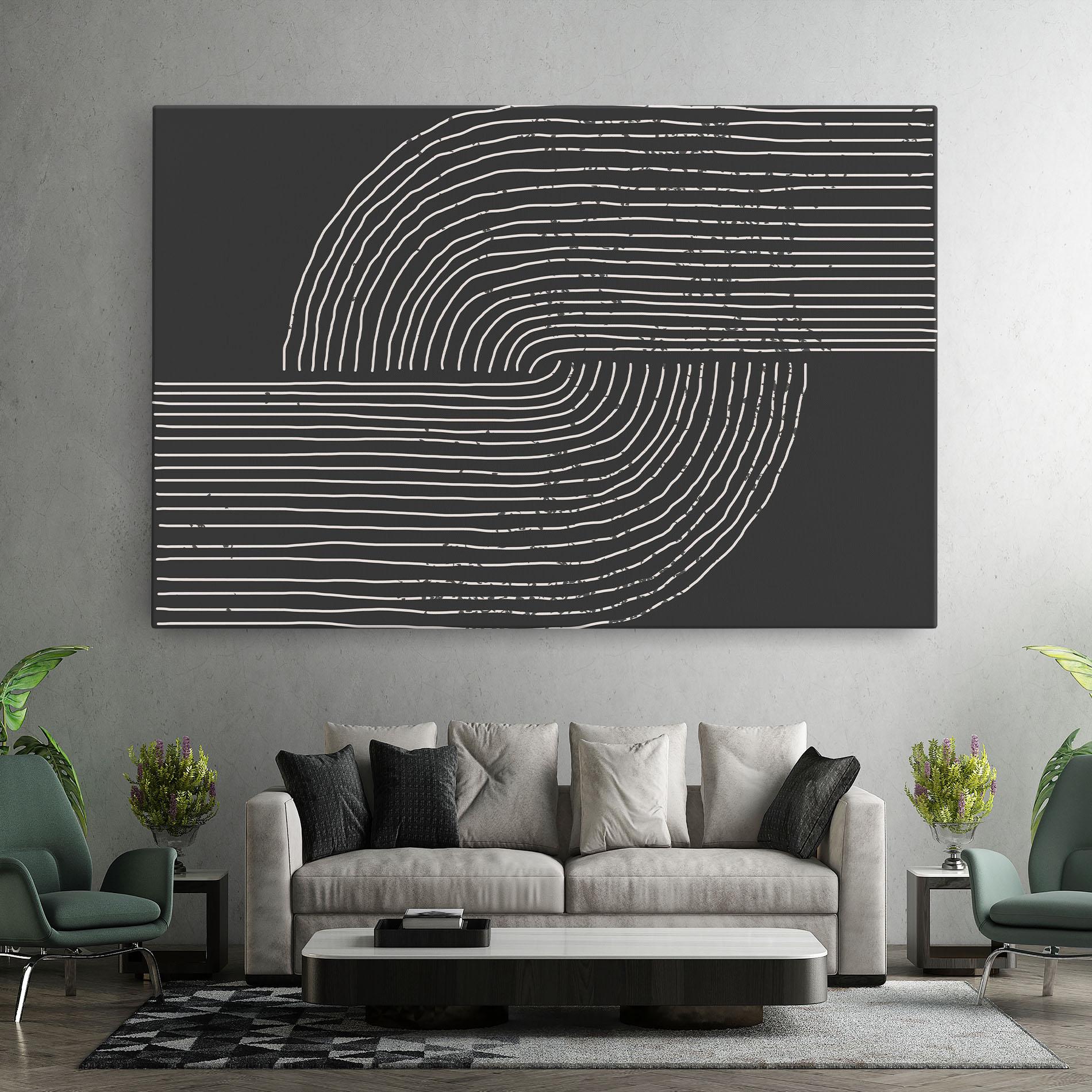 Leinwandbild Minimalist Circle mockup 7