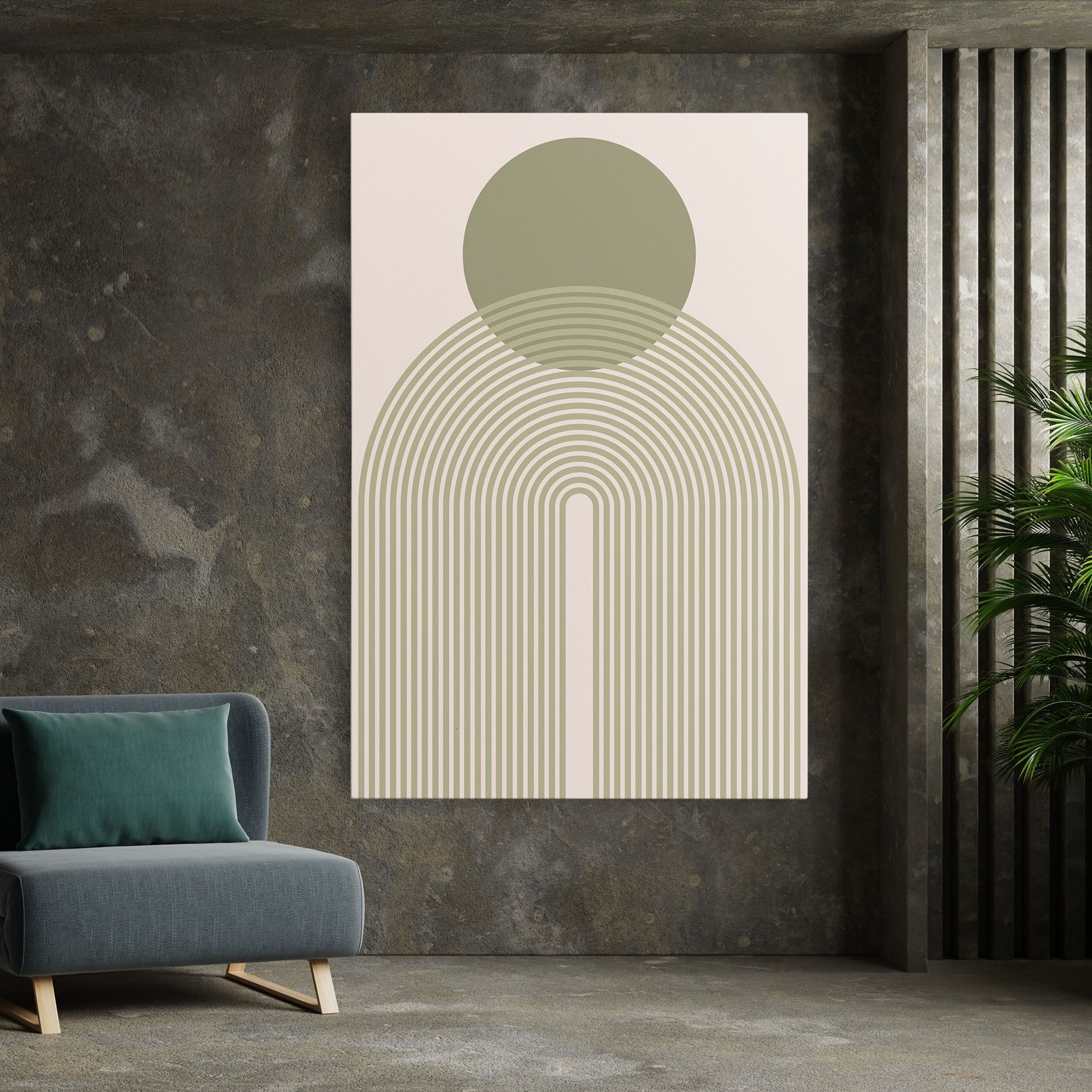 Green Circle Lines mockup 7