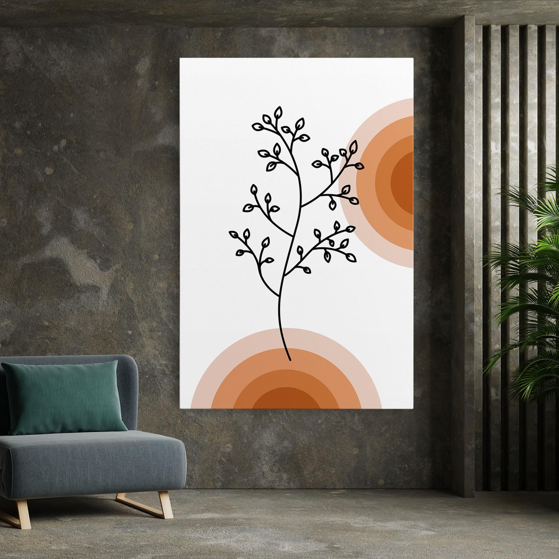 Leinwandbild Plant Orange Circle mockup 7