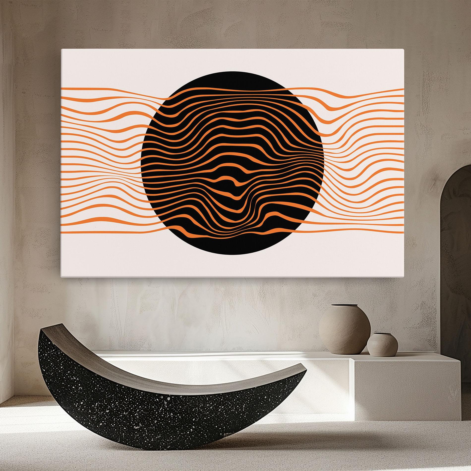 Leinwandbild Black Circle mockup 8