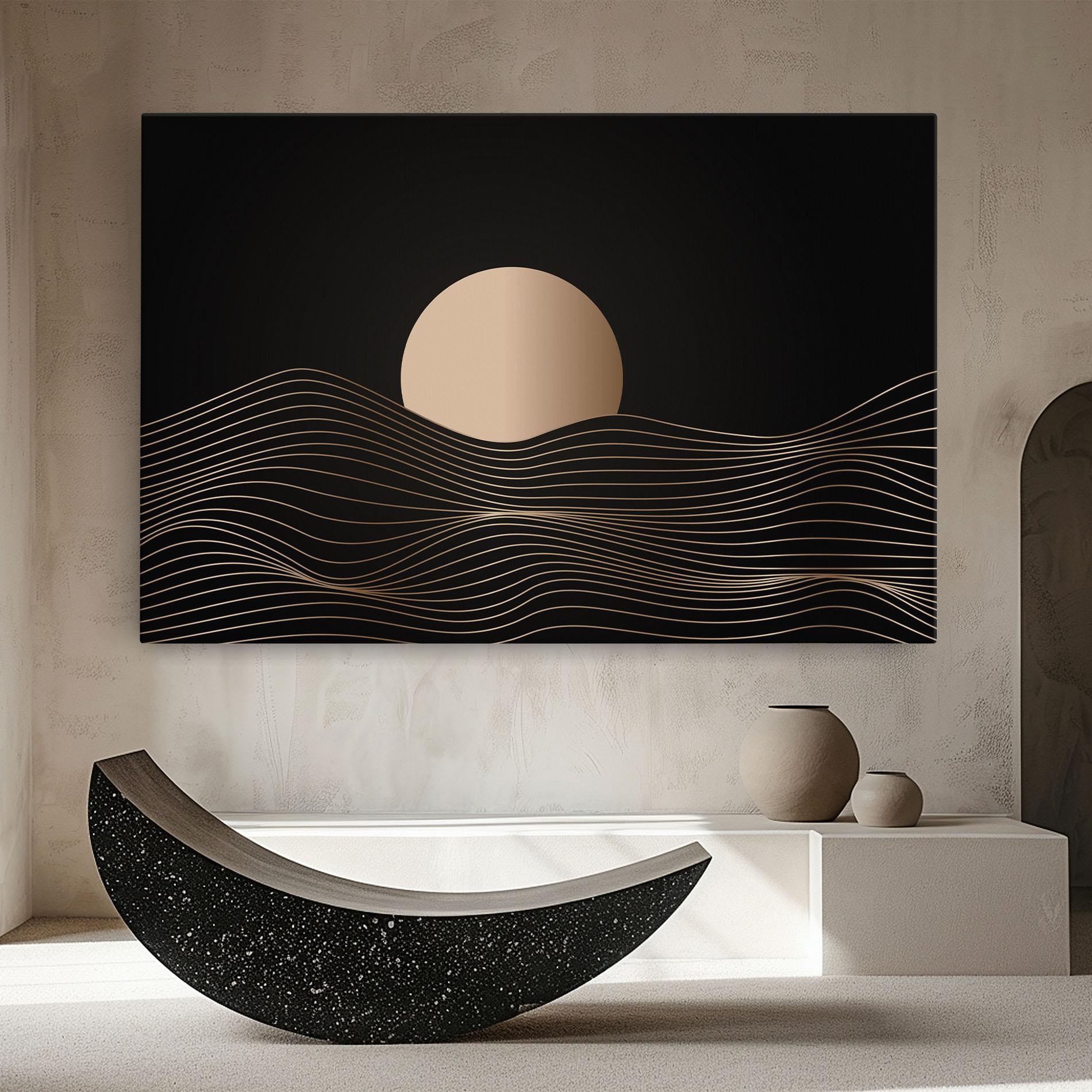 Leinwandbild Cream Moon mockup 8