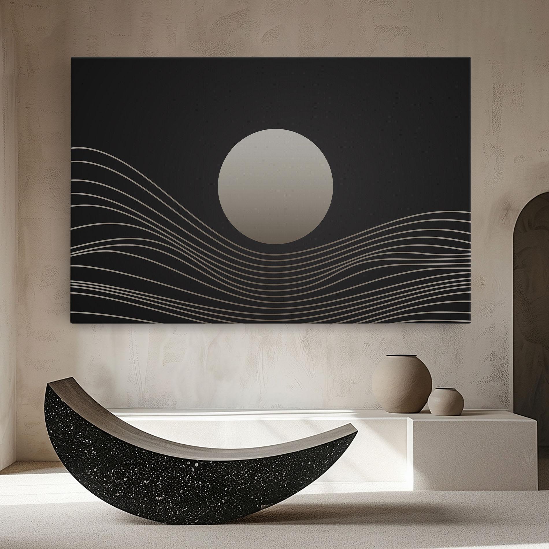 Leinwandbild Grey Moon mockup 8