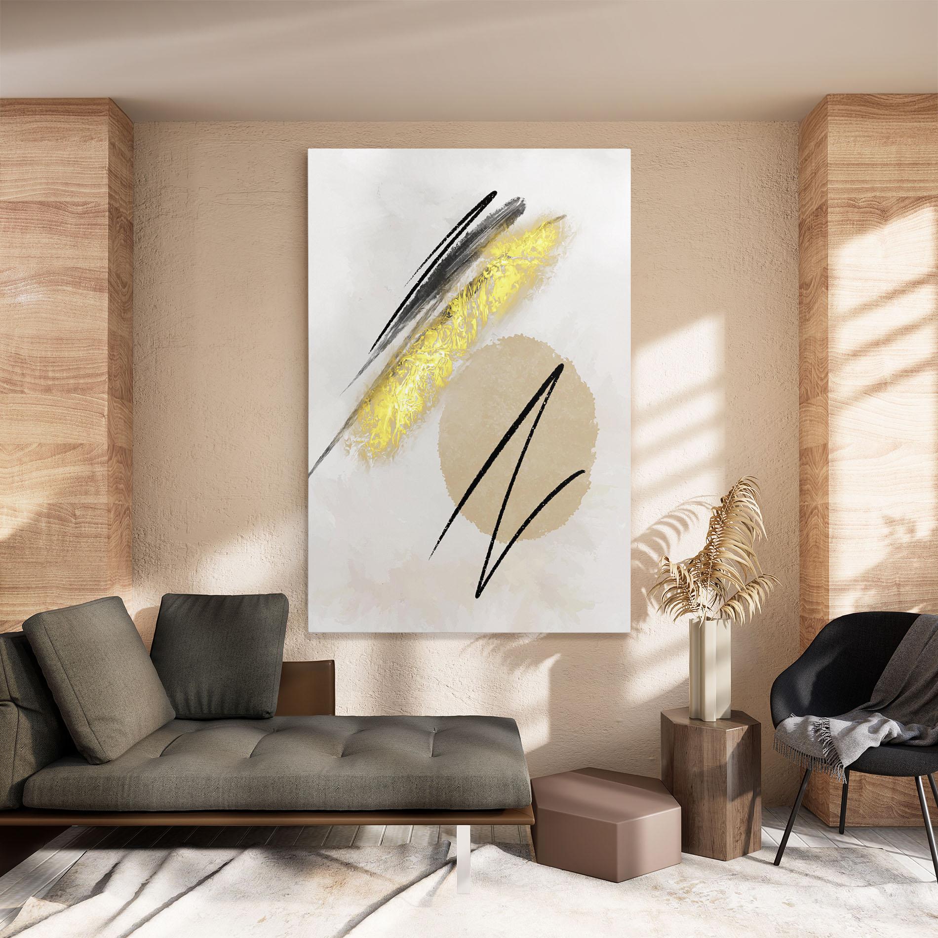 Leinwandbild Gold Brush mockup 8