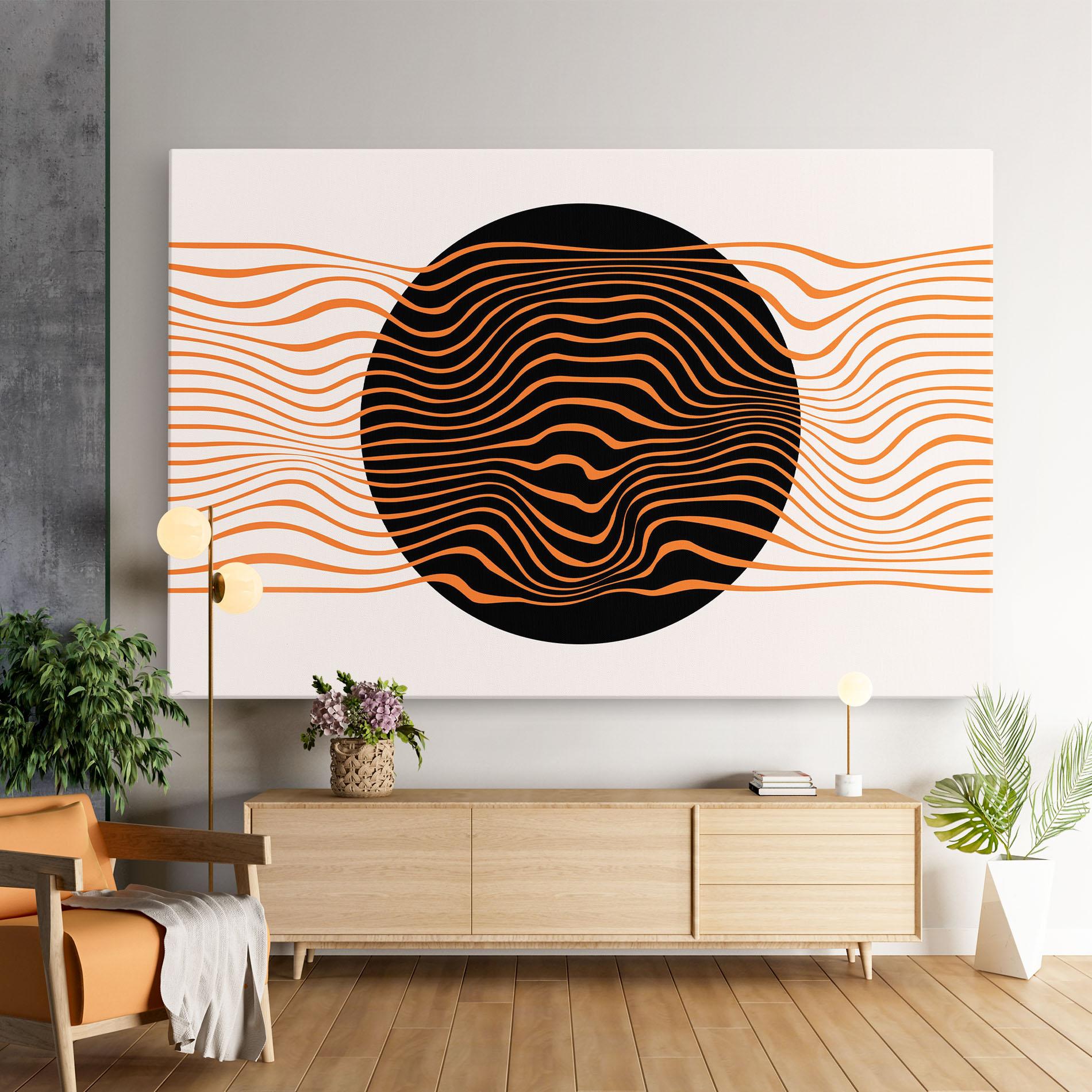Leinwandbild Black Circle mockup 9