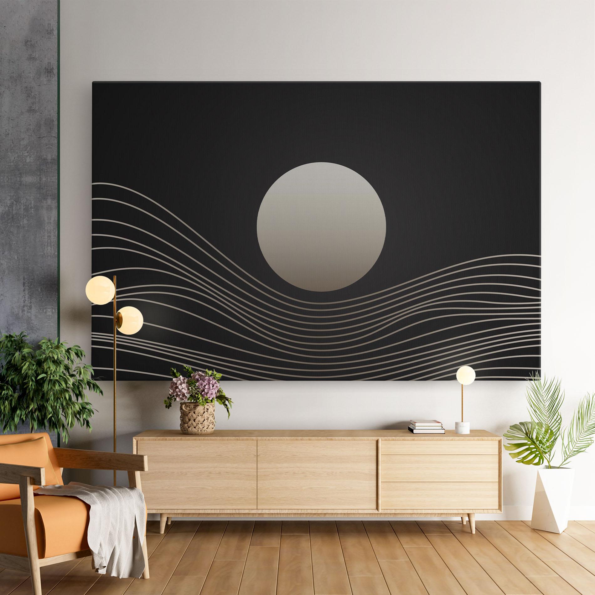 Leinwandbild Grey Moon mockup 9