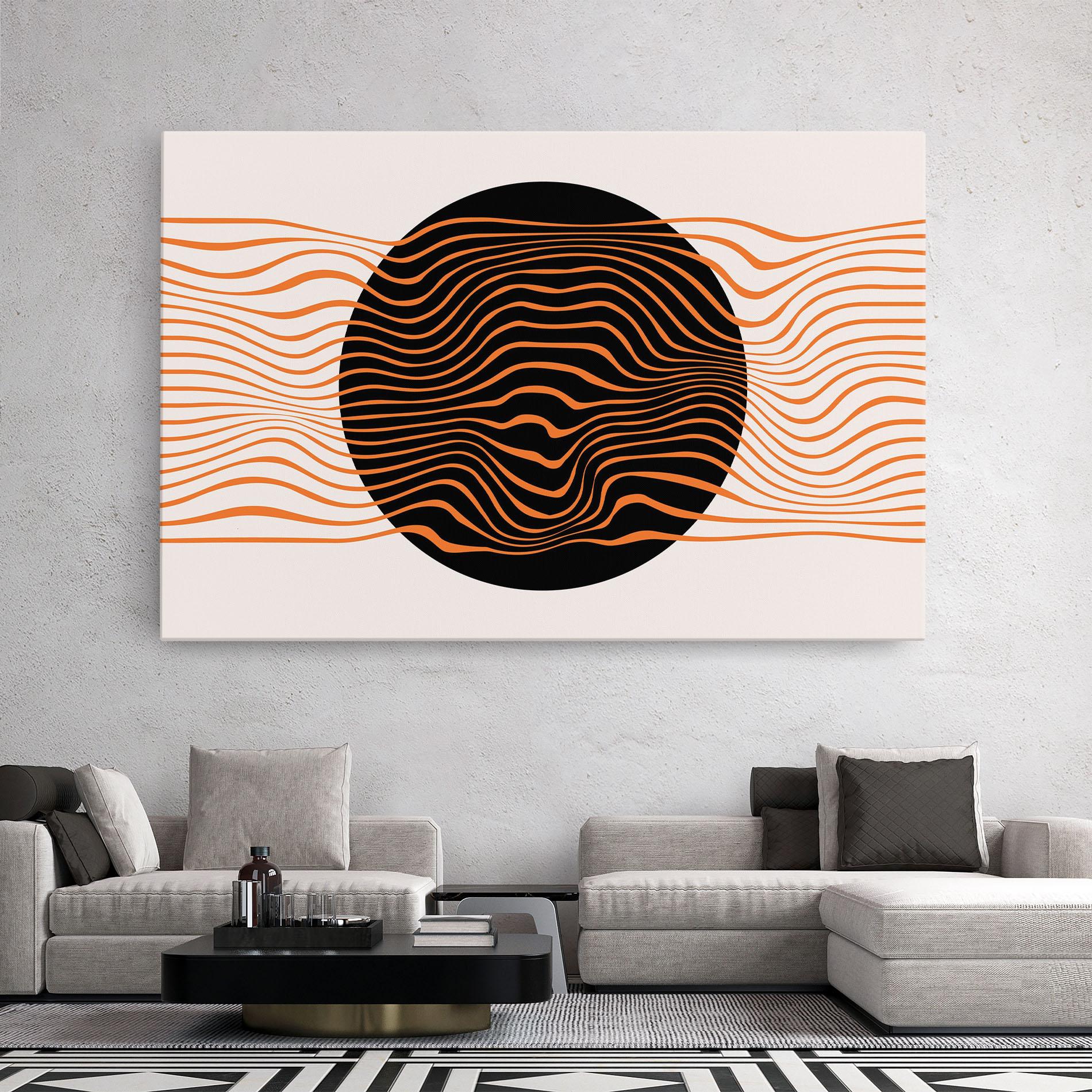 Leinwandbild Black Circle mockup 2