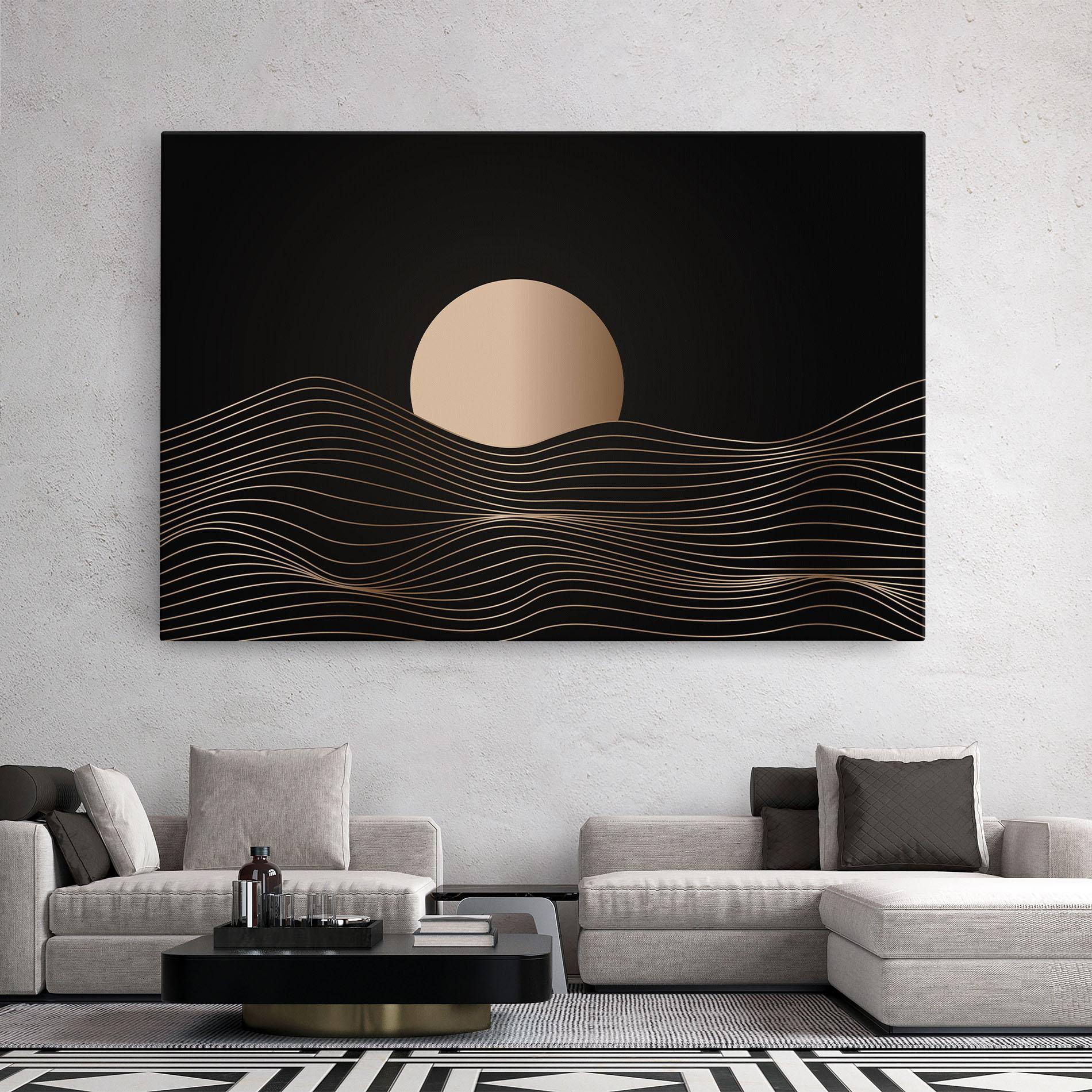 Leinwandbild Cream Moon mockup 2