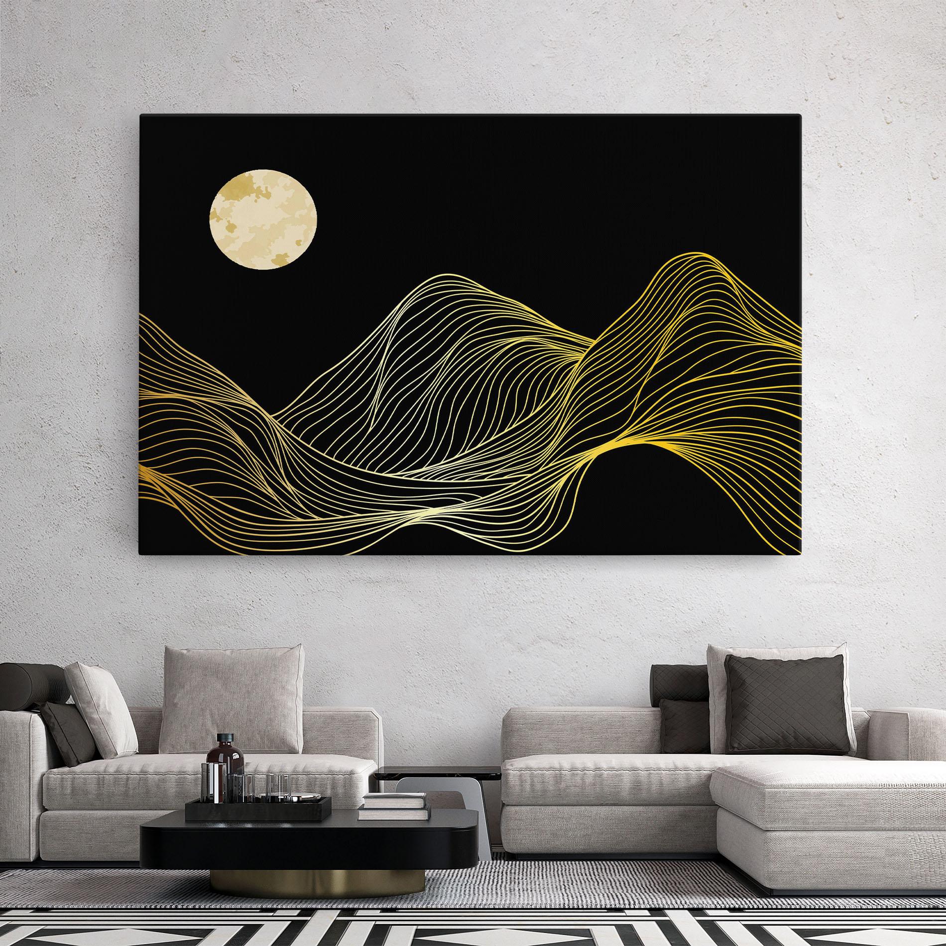Leinwandbild Gold Moon mockup 2