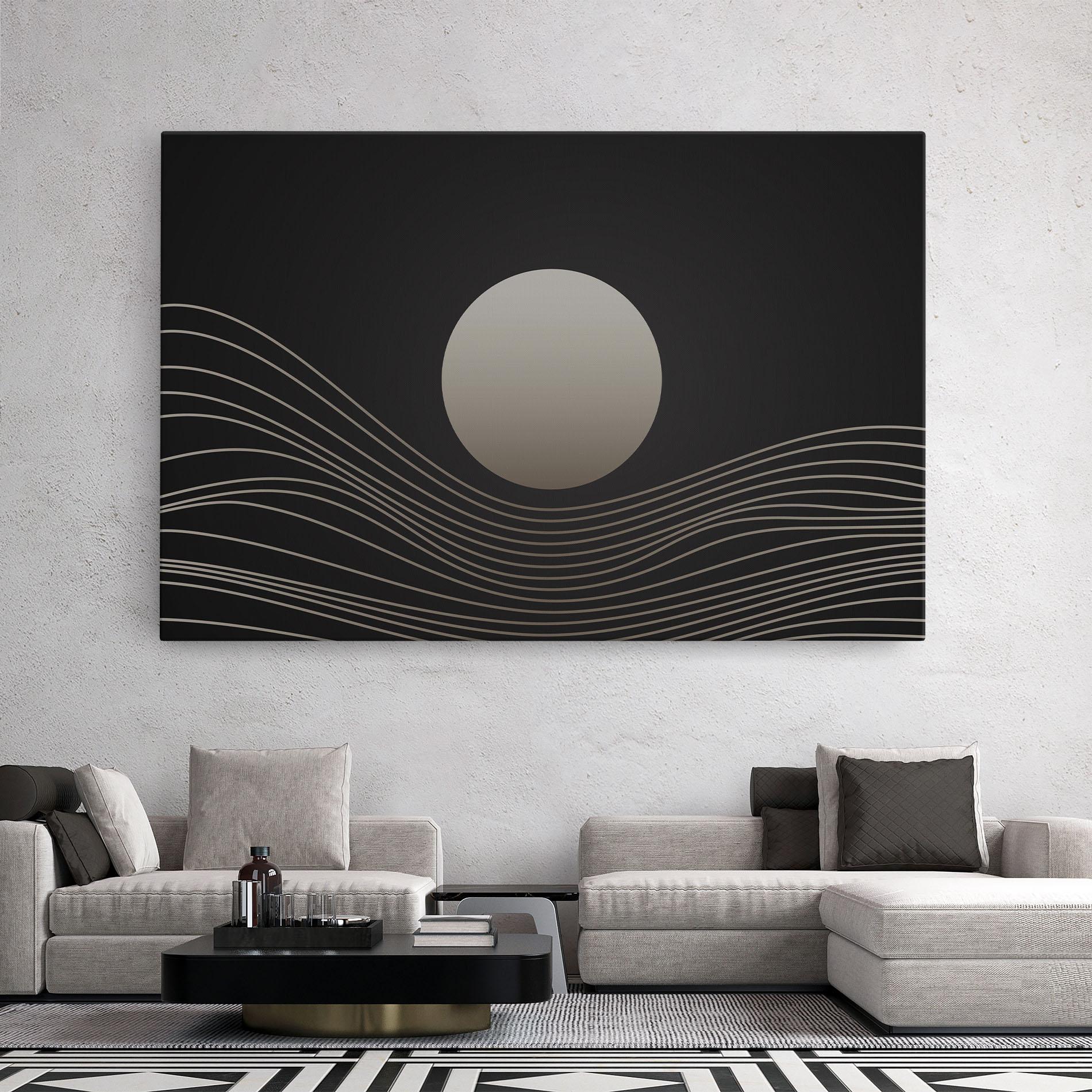 Leinwandbild Grey Moon mockup 2