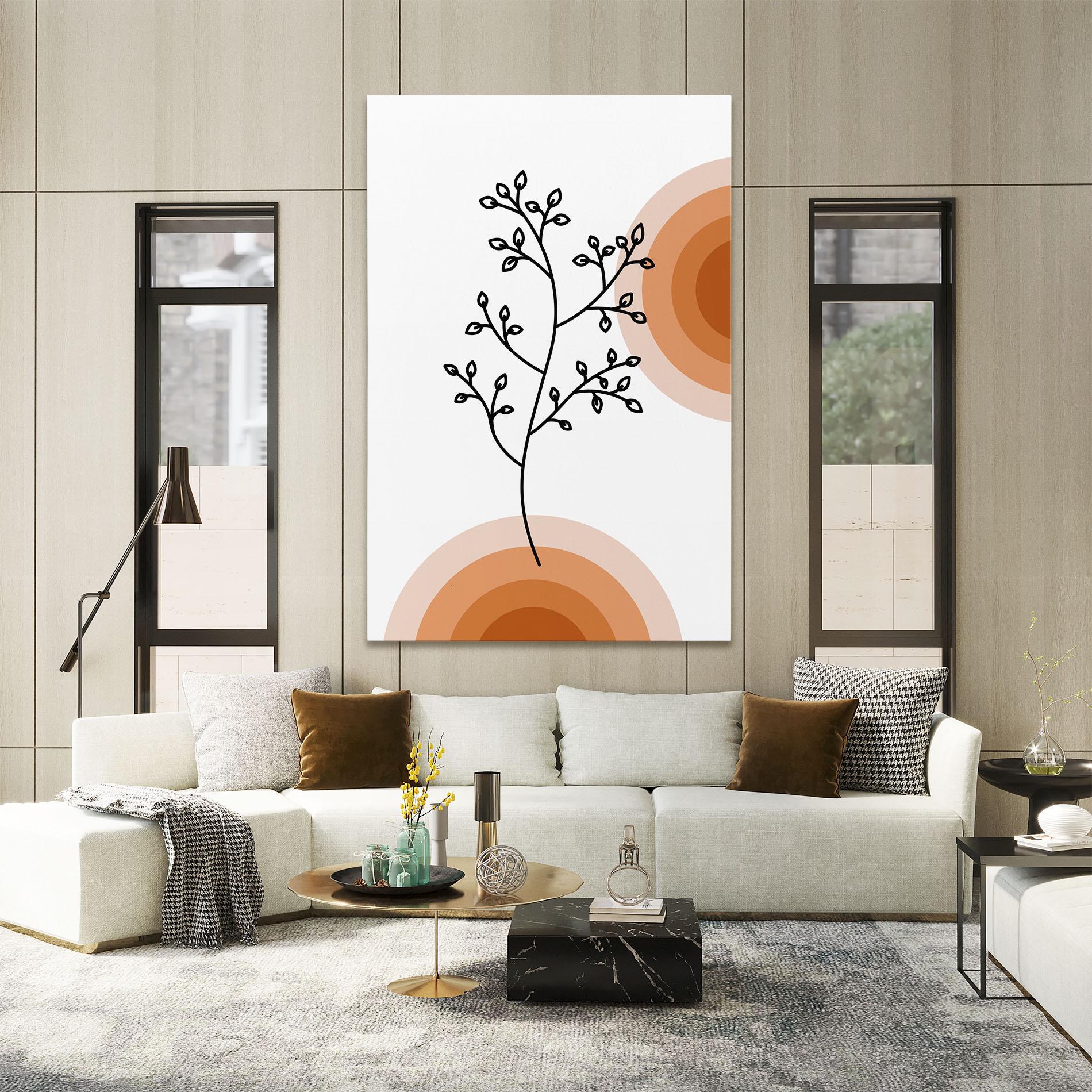 Leinwandbild Plant Orange Circle mockup 2