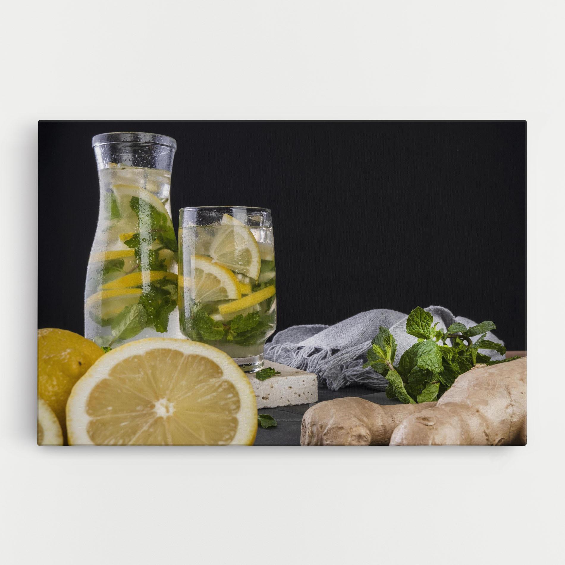Leinwandbild Ginger Lemonade mockup 0