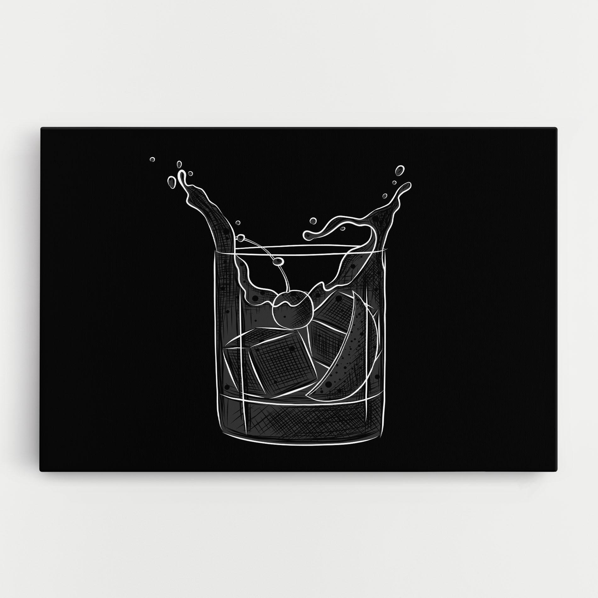 Leinwandbild Lime Drink mockup 0