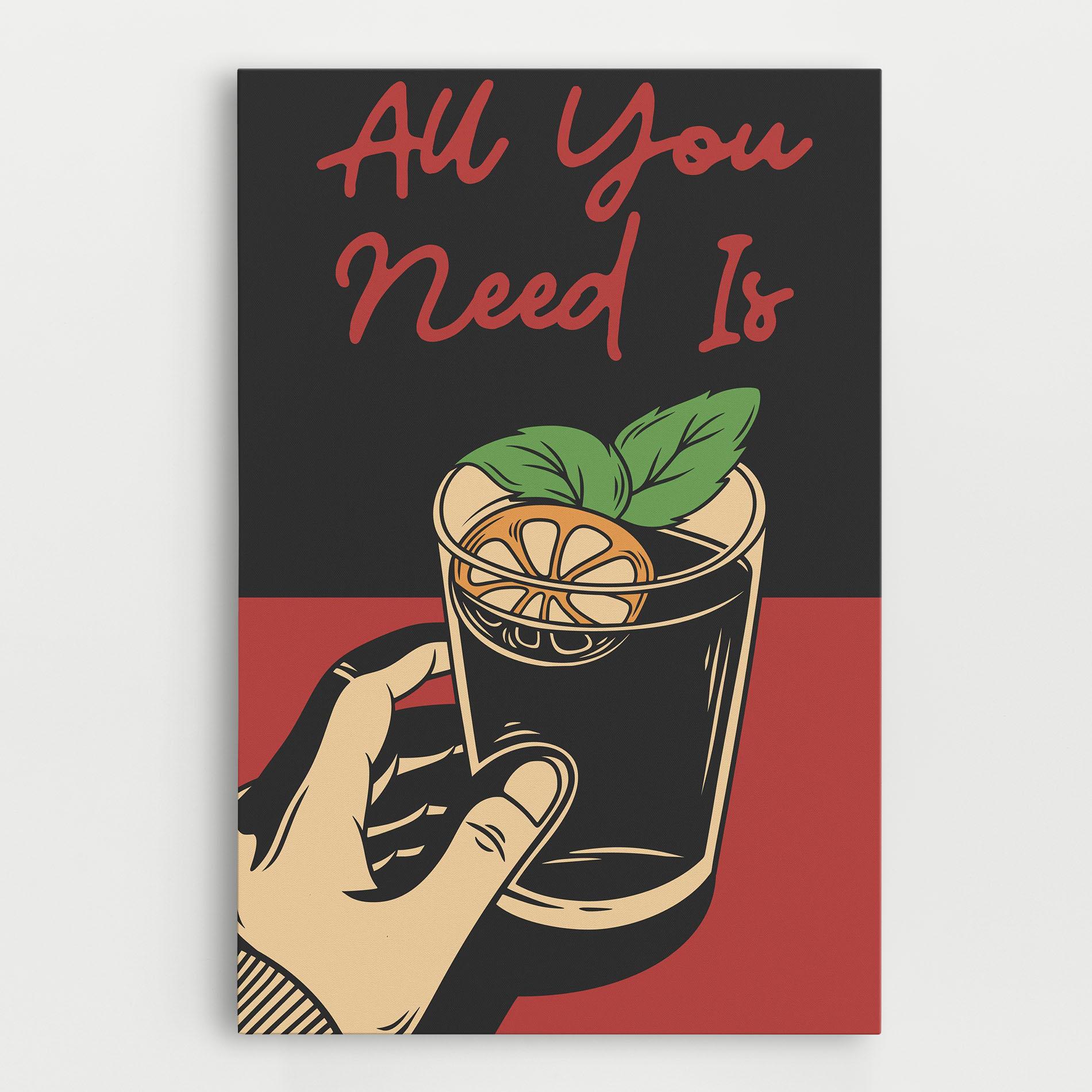 Leinwandbild All U Need mockup 0