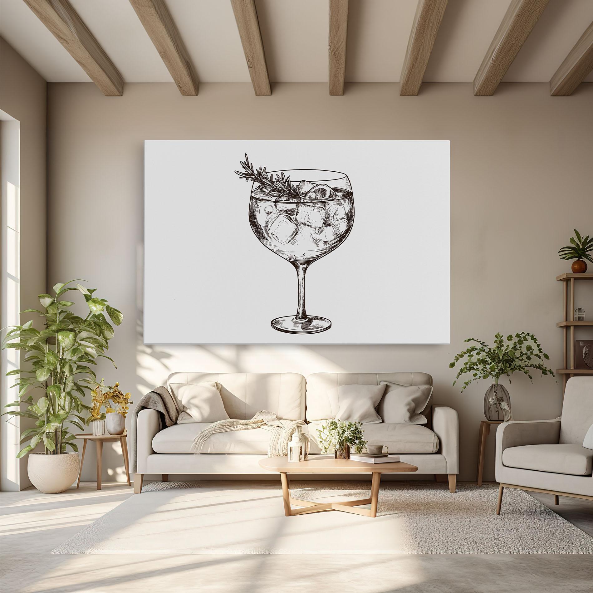 Leinwandbild Gintonic mockup 6