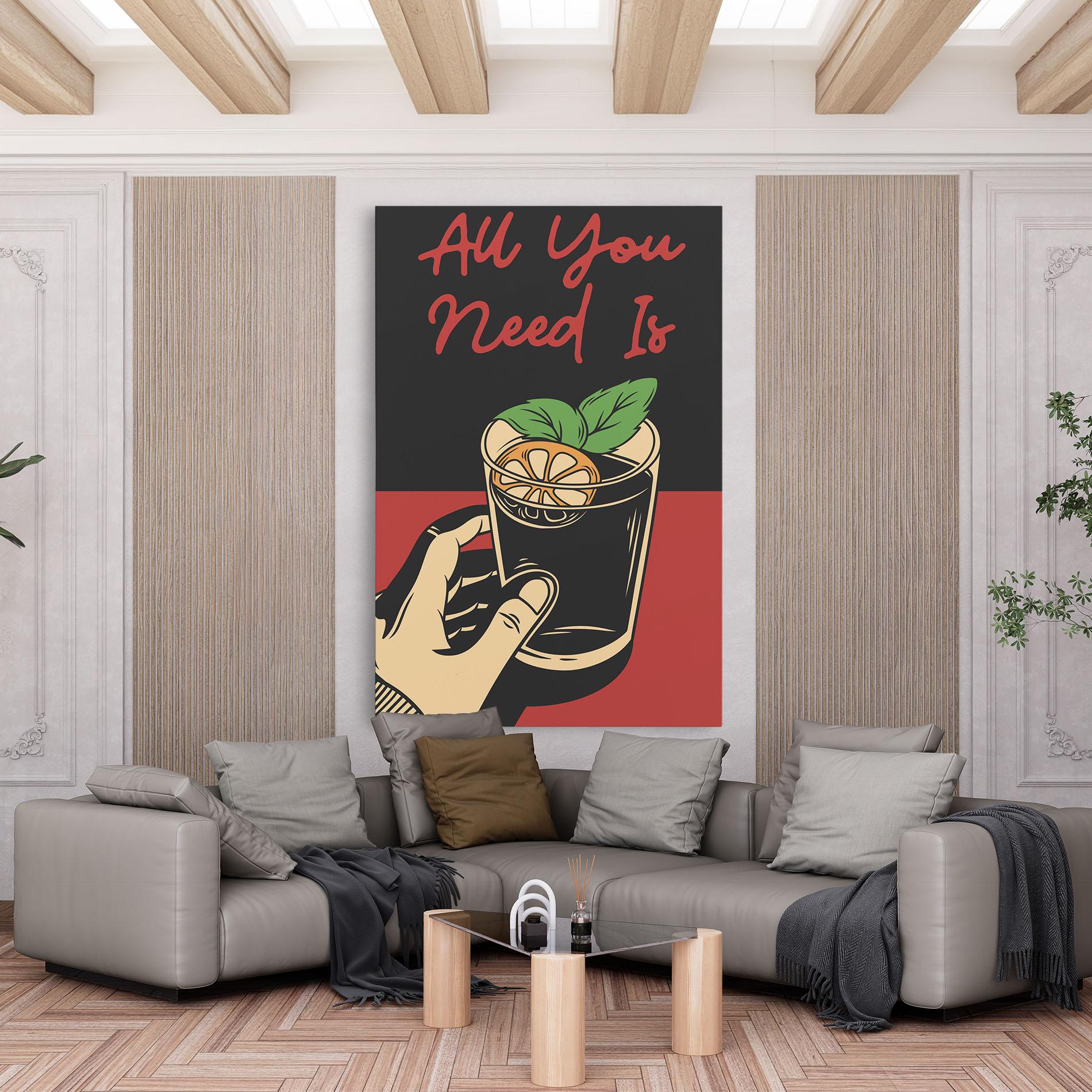 Leinwandbild All U Need mockup 6