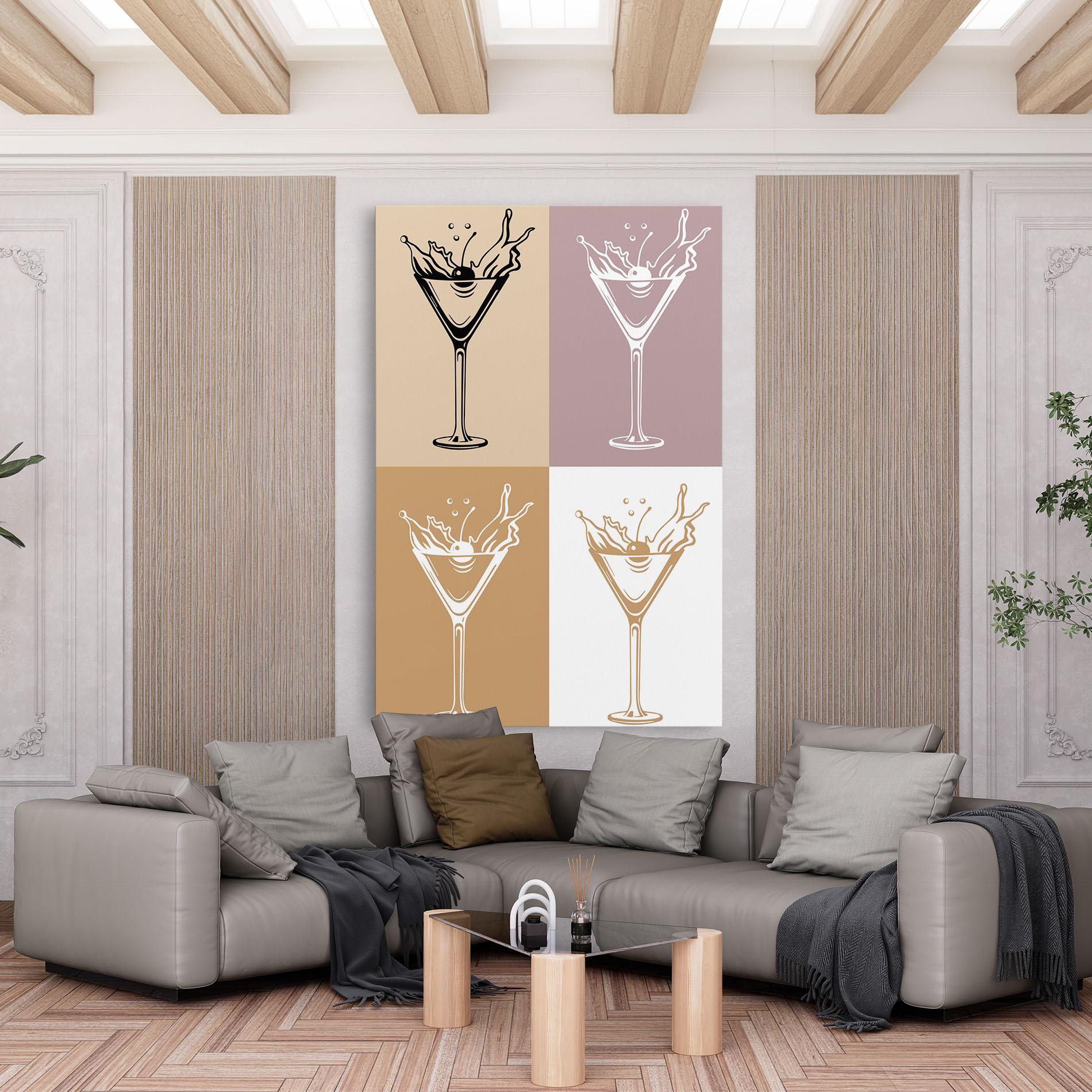 Leinwandbild Drinks Mix mockup 6