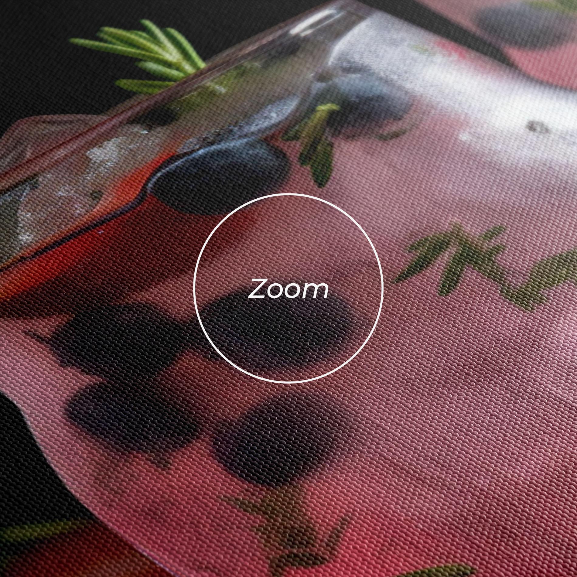 Leinwandbild Berry Ice Drink mockup 3