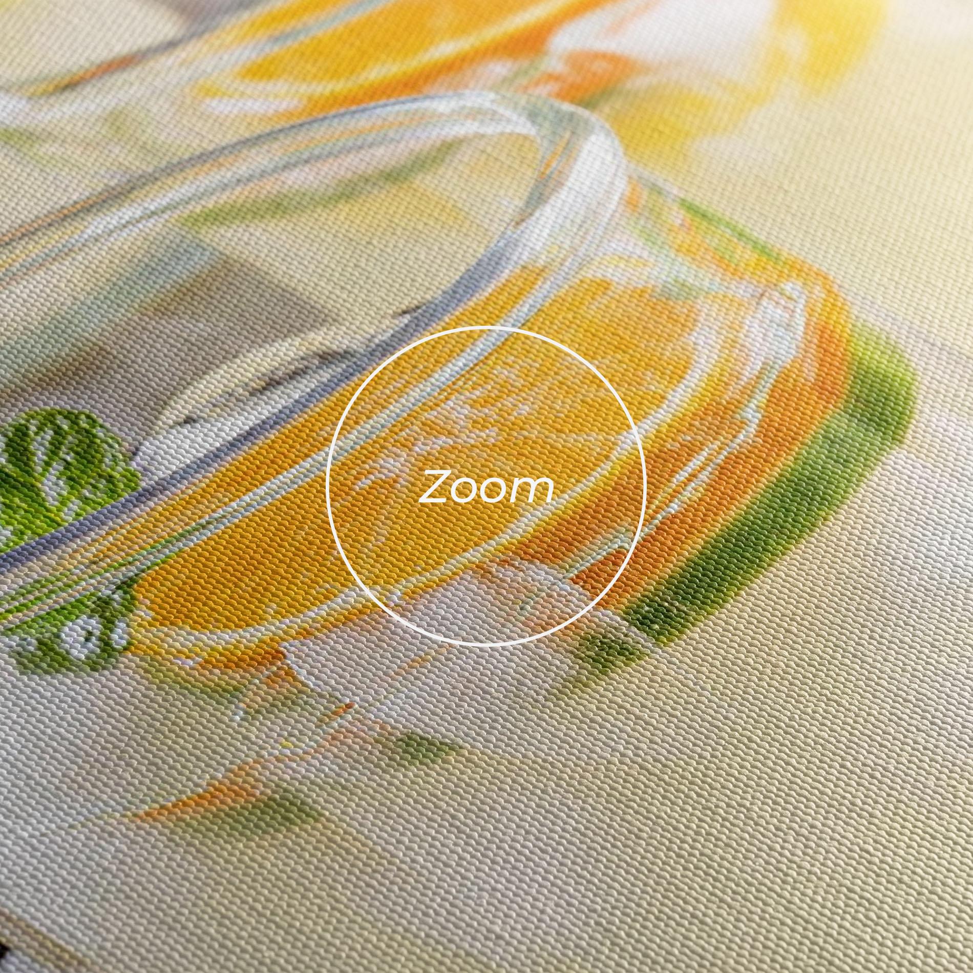 Leinwandbild Citrus Fruit Lemonade mockup 3