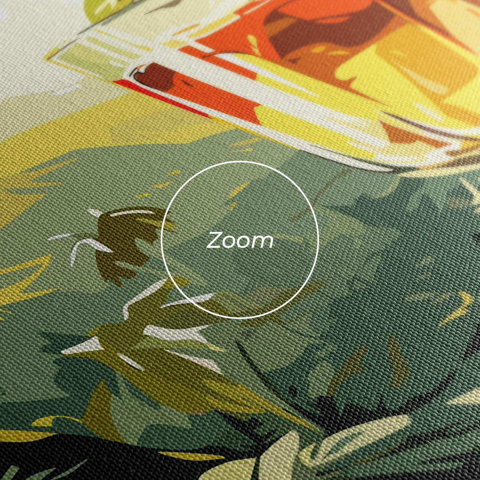 Leinwandbild Orange Drink mockup 3