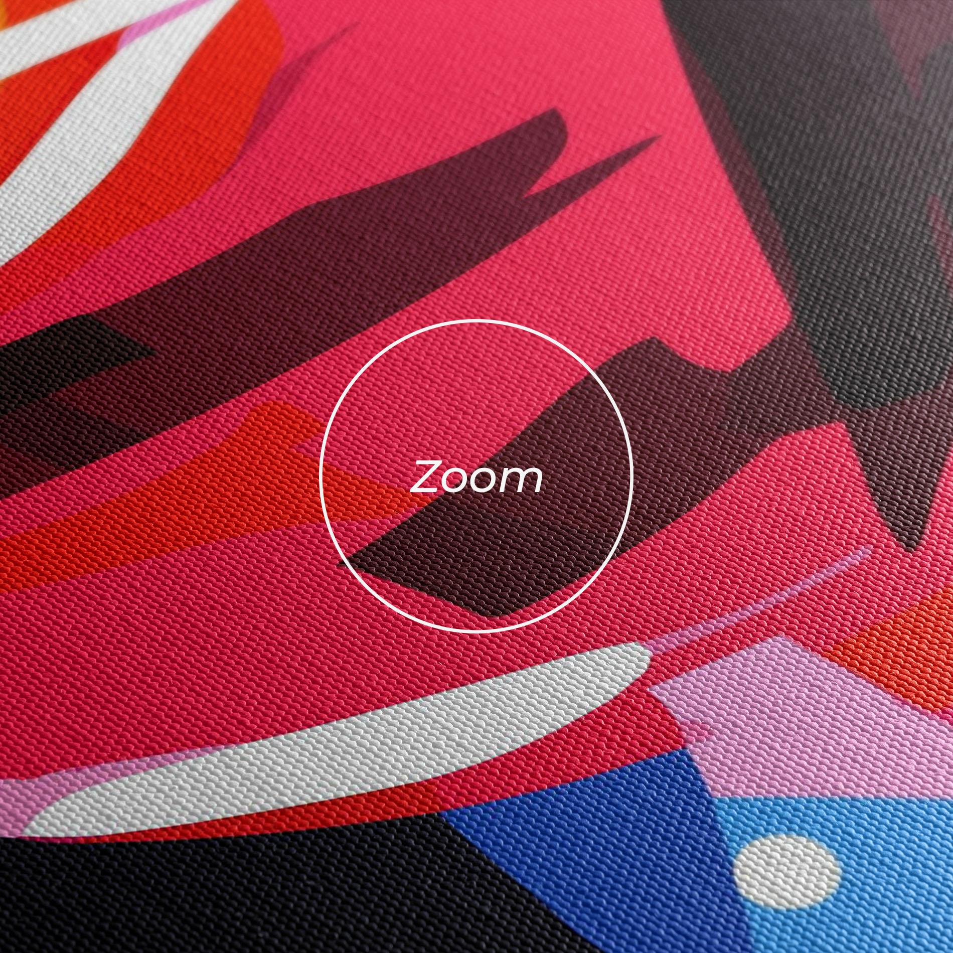 Leinwandbild Red Cocktail Art mockup 3