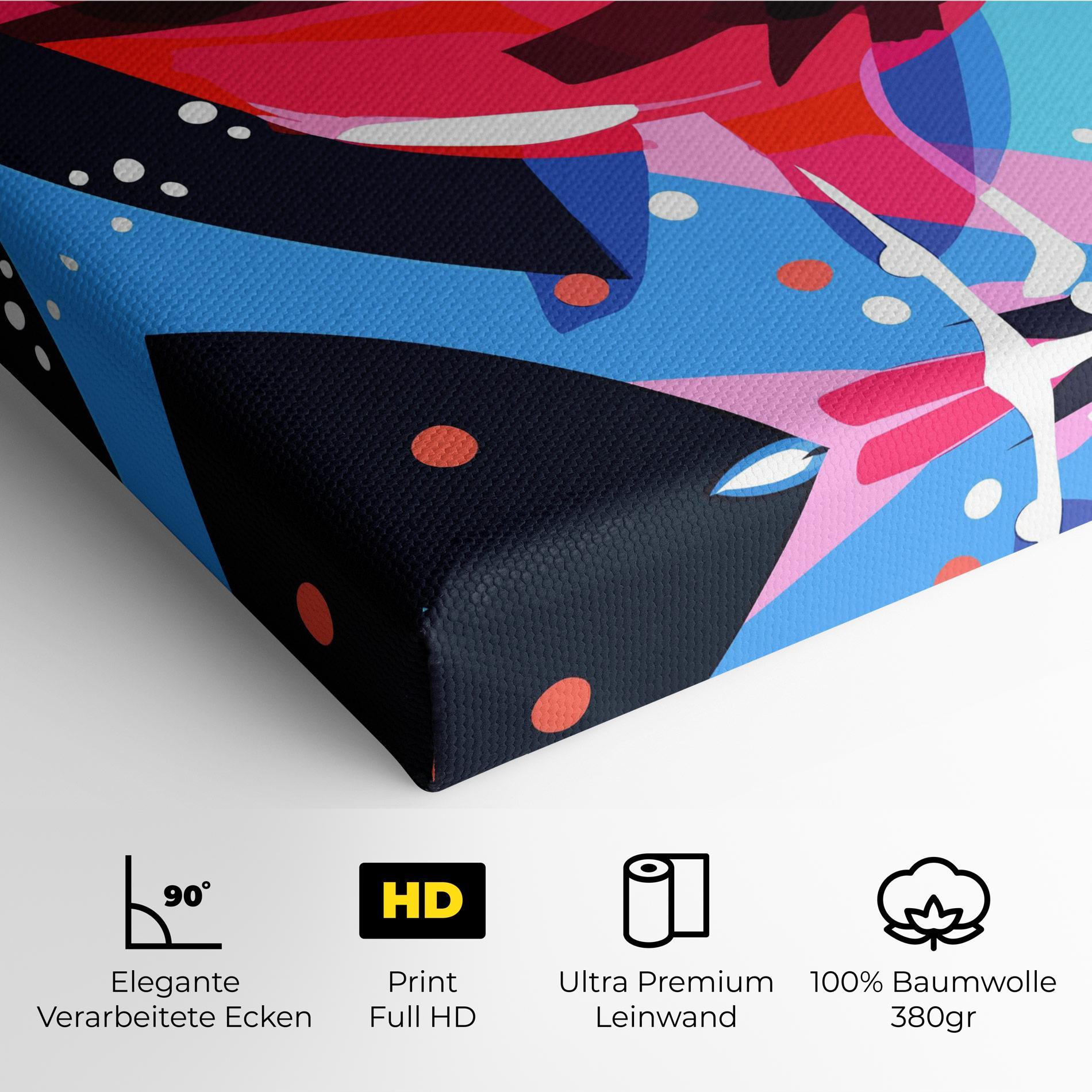 Leinwandbild Red Cocktail Art mockup 4