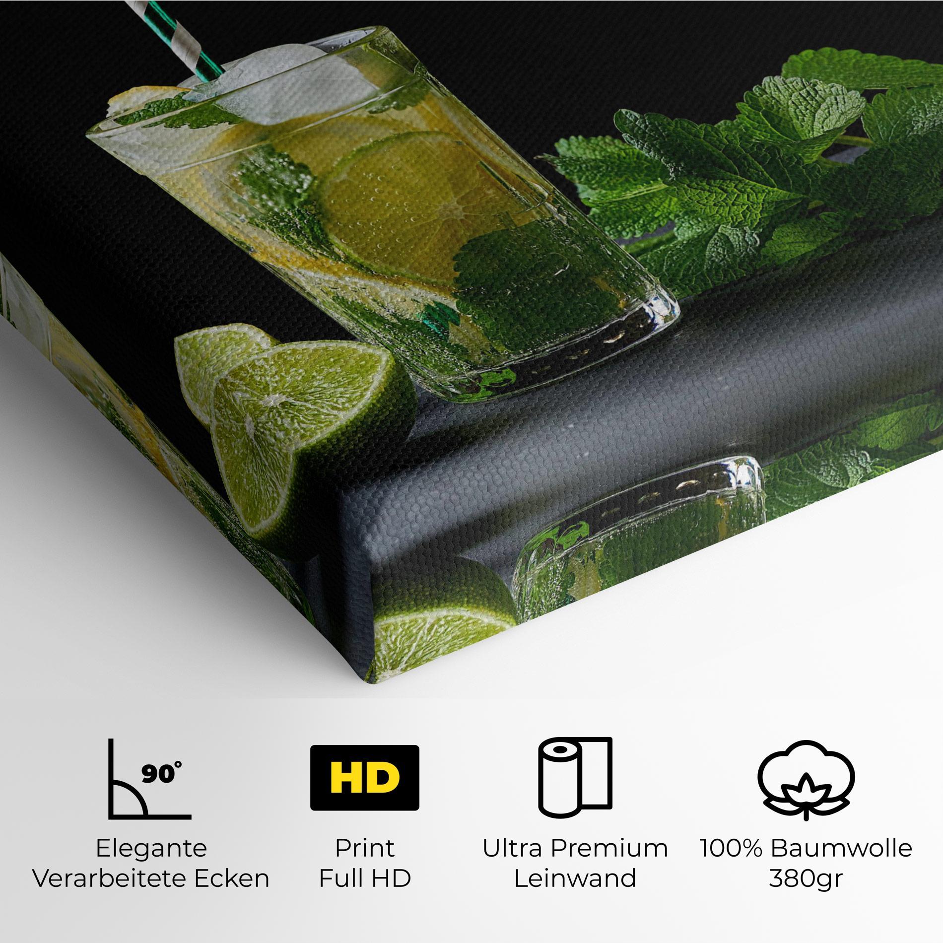 Leinwandbild Refreshing Drink mockup 4