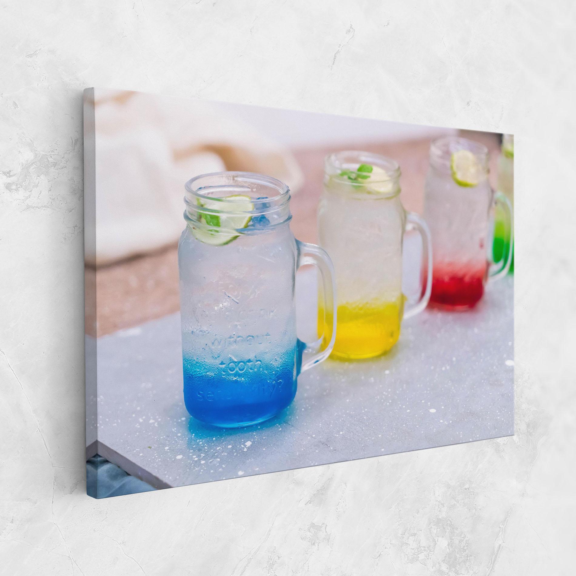 Leinwandbild Colorful Italian Soda mockup 1