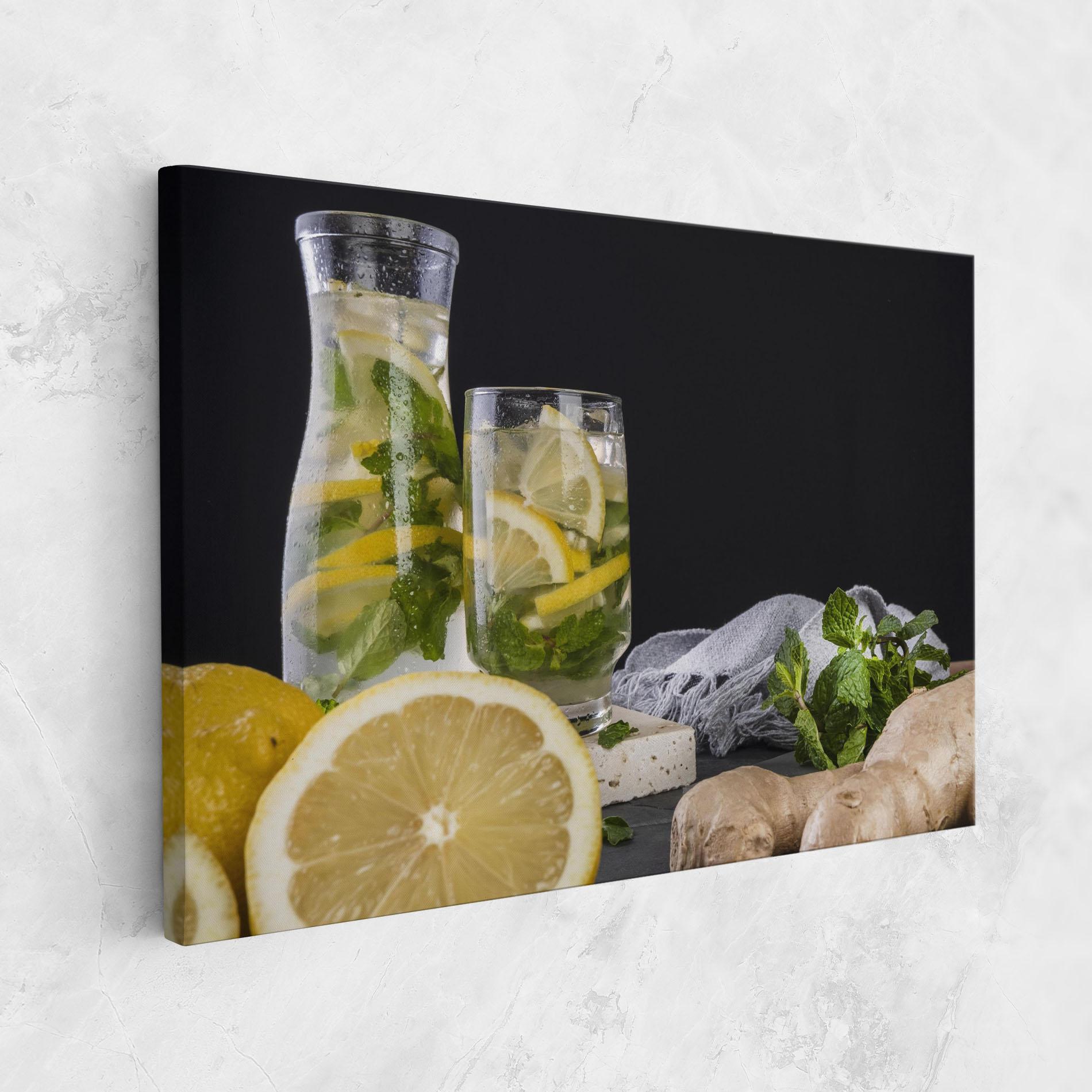 Leinwandbild Ginger Lemonade mockup 1