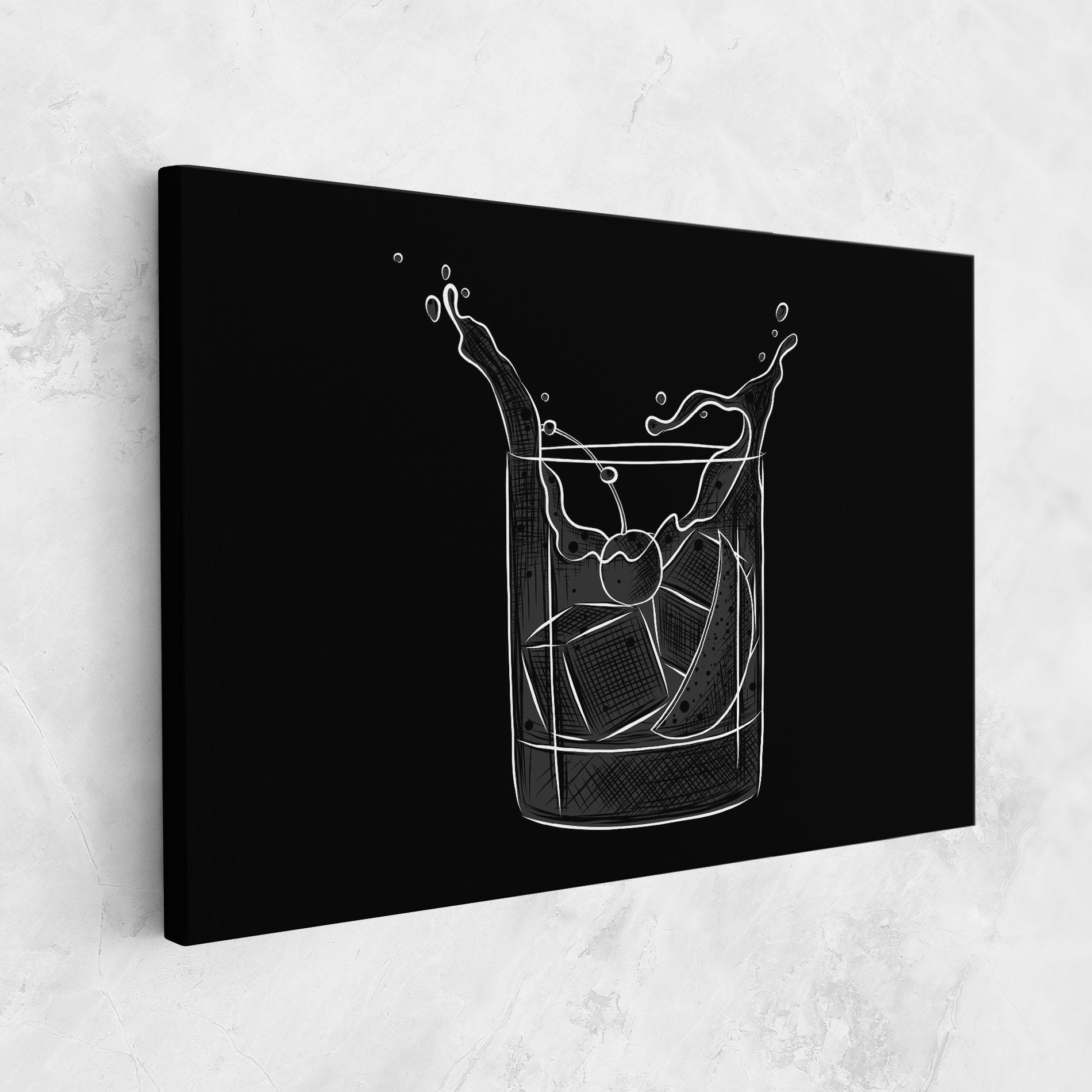 Leinwandbild Lime Drink mockup 1