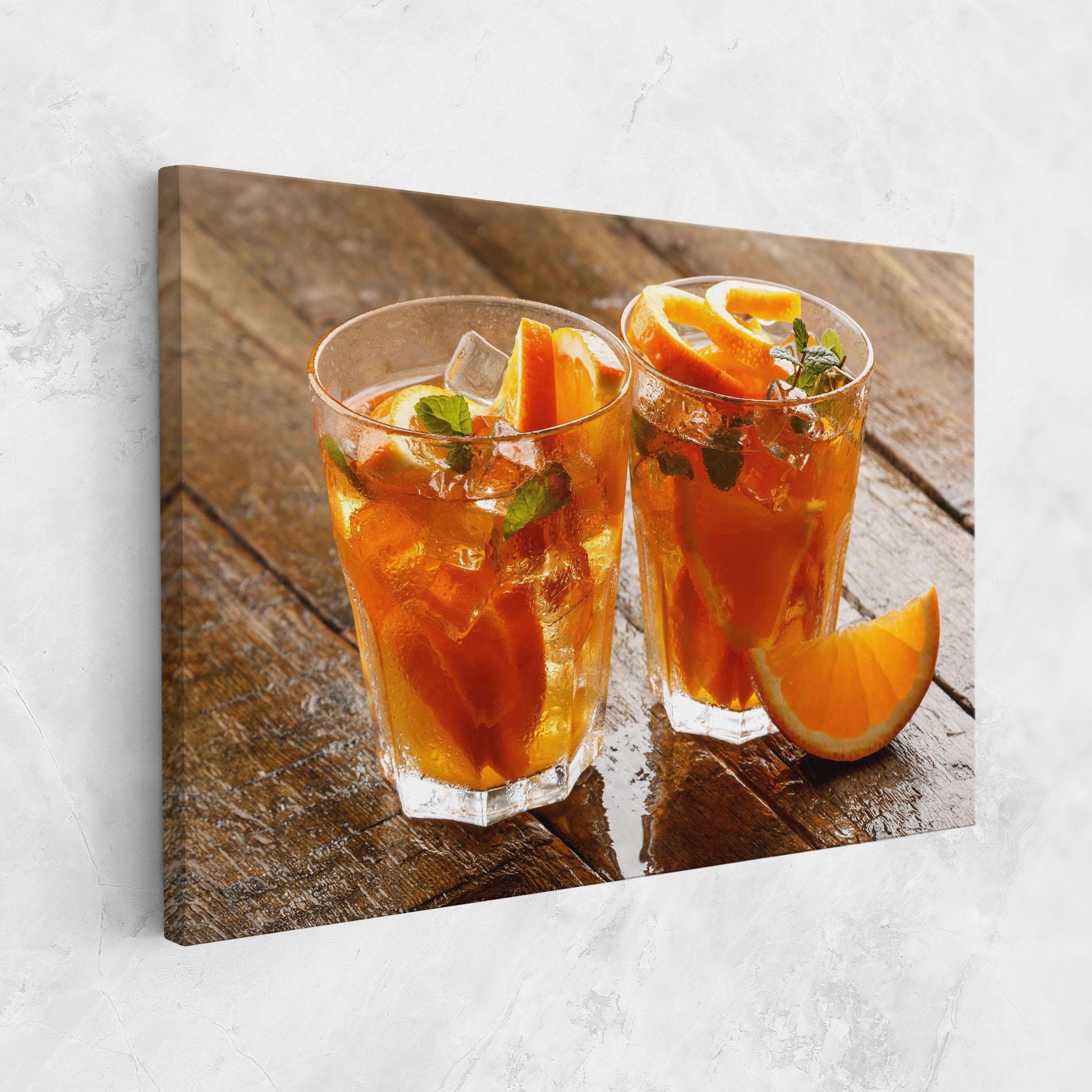 Leinwandbild Orange Lemonade mockup 1