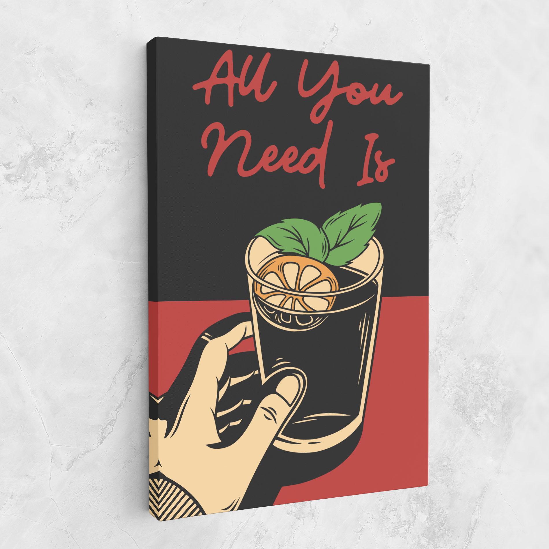 Leinwandbild All U Need mockup 1