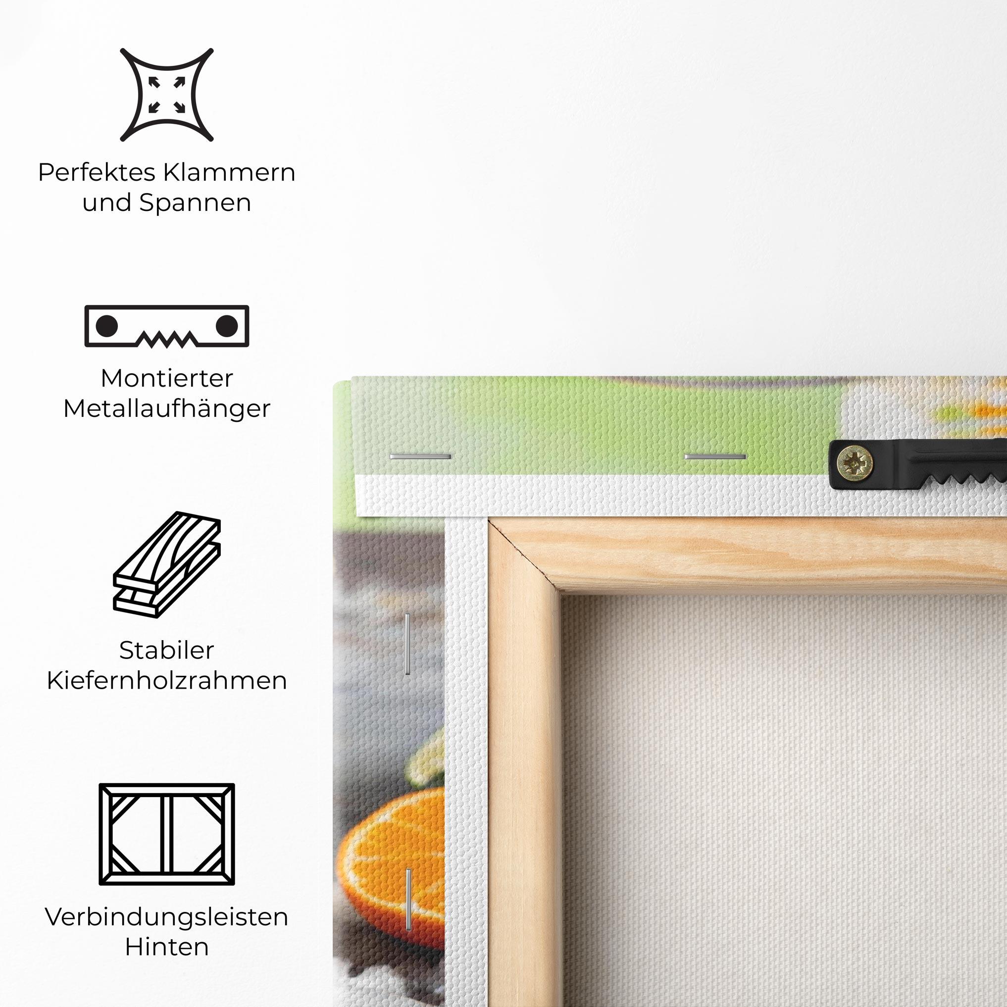 Leinwandbild Citrus Fruit Lemonade mockup 5