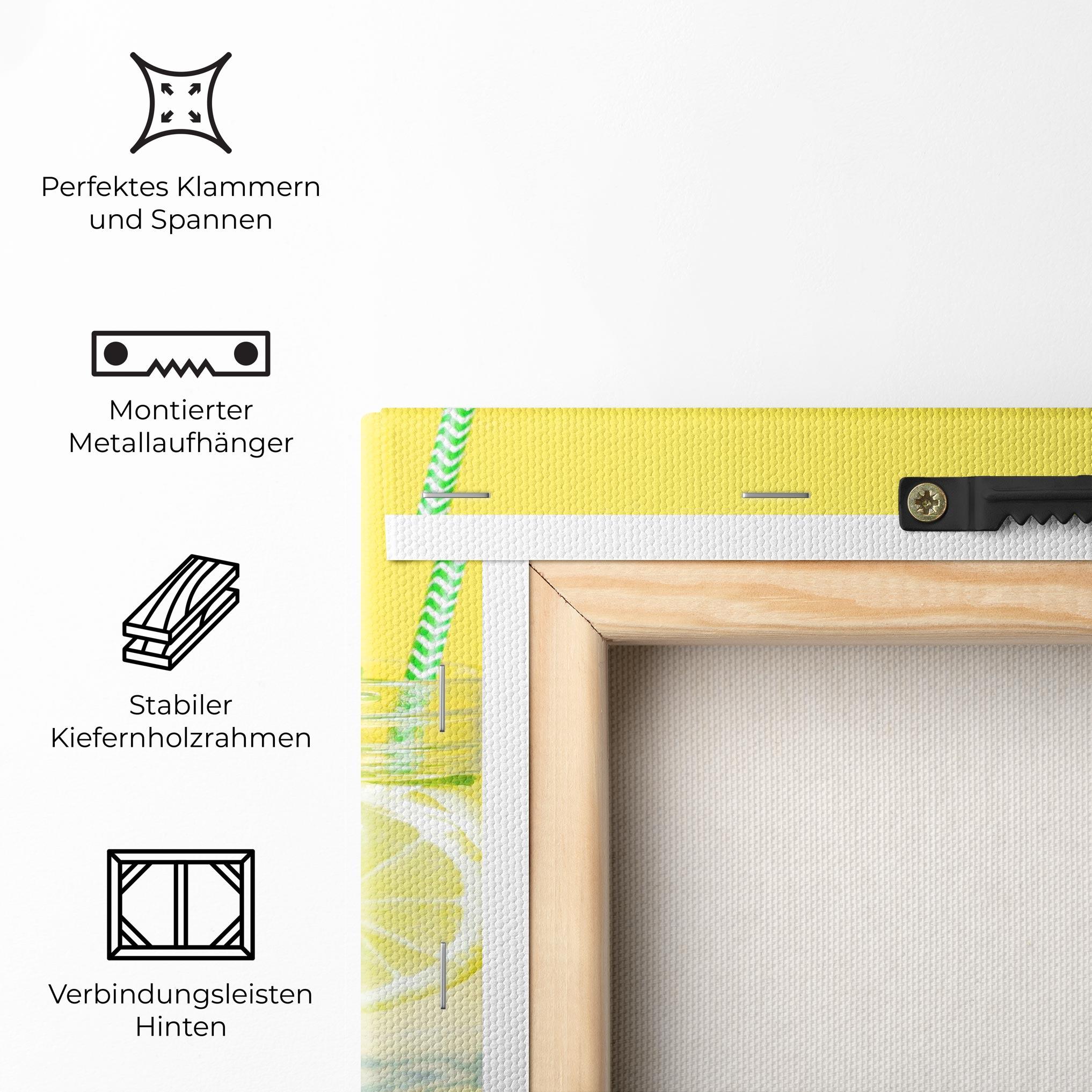 Leinwandbild Citrus Lemonade Water mockup 5