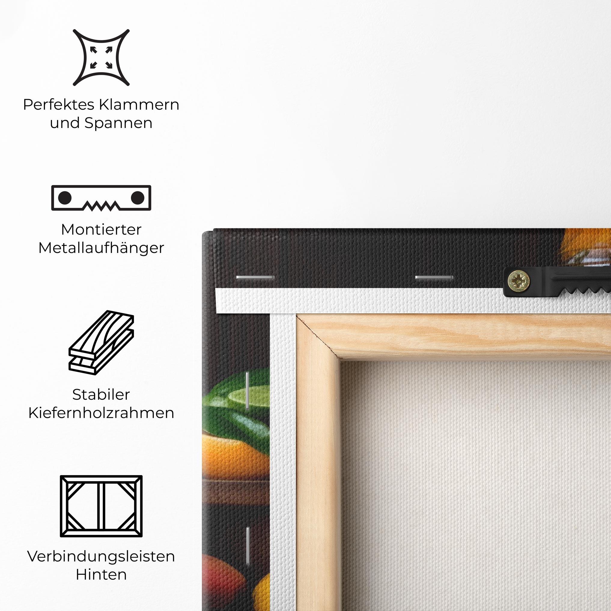 Leinwandbild Glass Of Orange Juice mockup 5