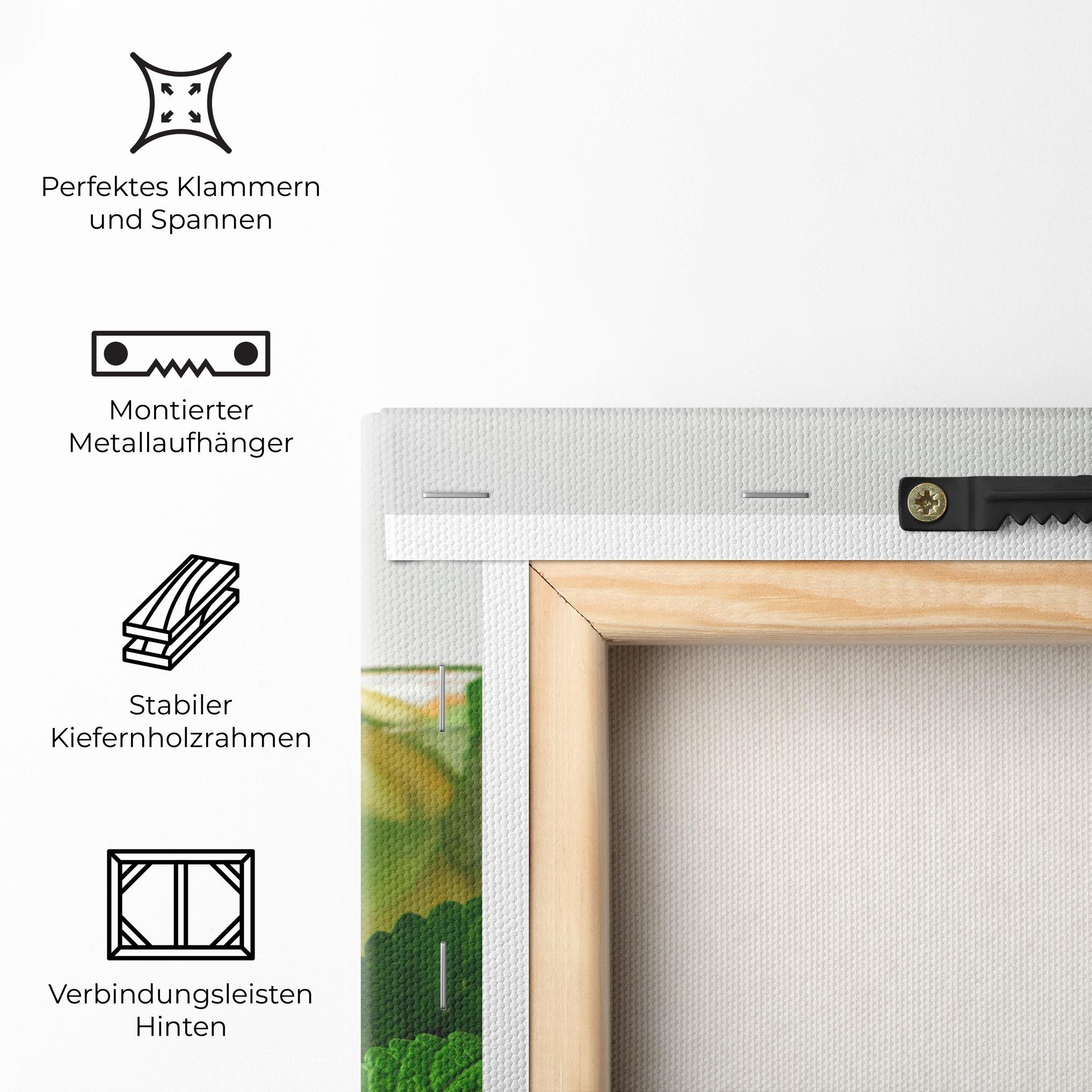 Leinwandbild Mint Leaves Lemonade mockup 5